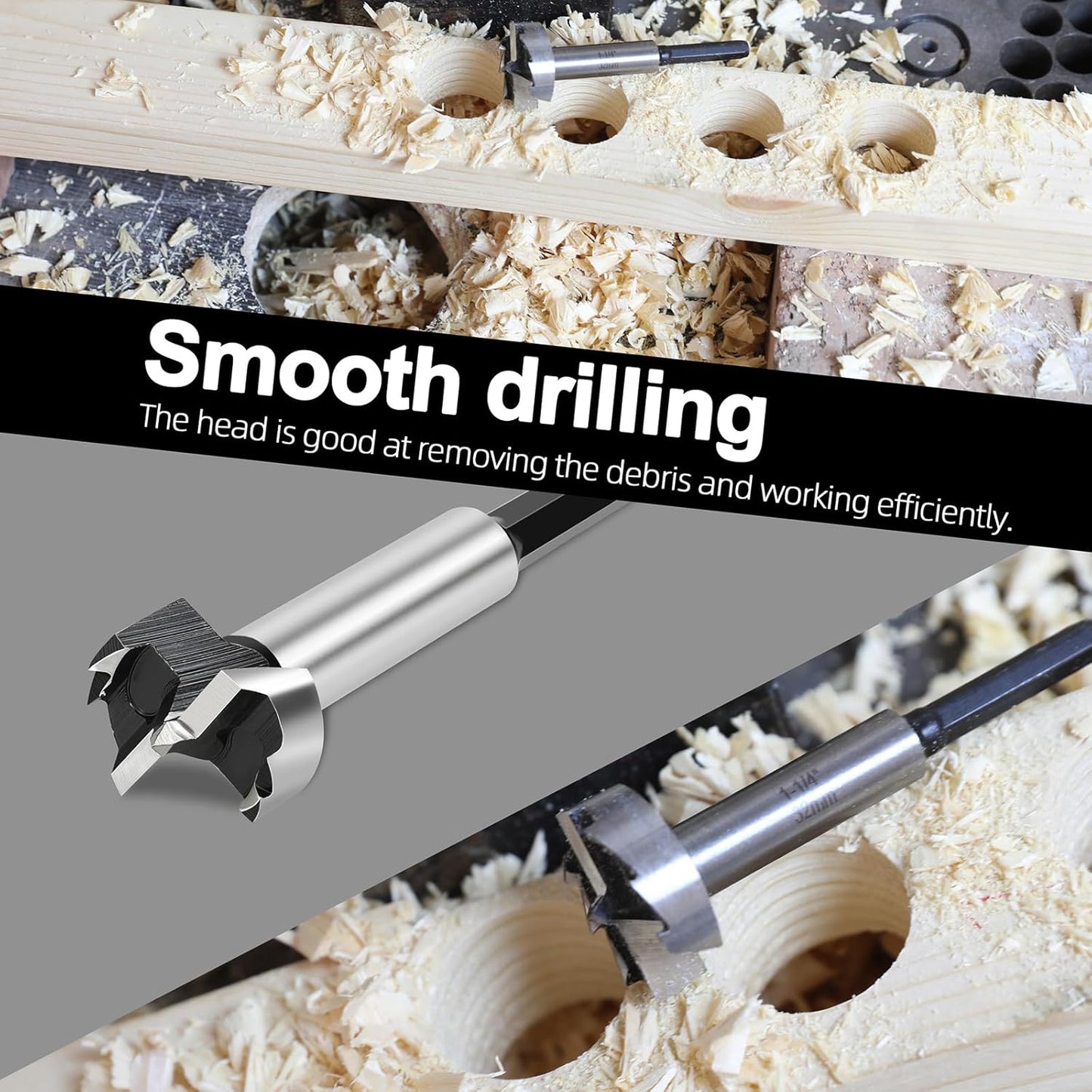 1 Inch Forstner Drill Bit for Woodworking - Perfect Tool for Wood, Plywood, and Plastic - Woodworking Hinge Cutter