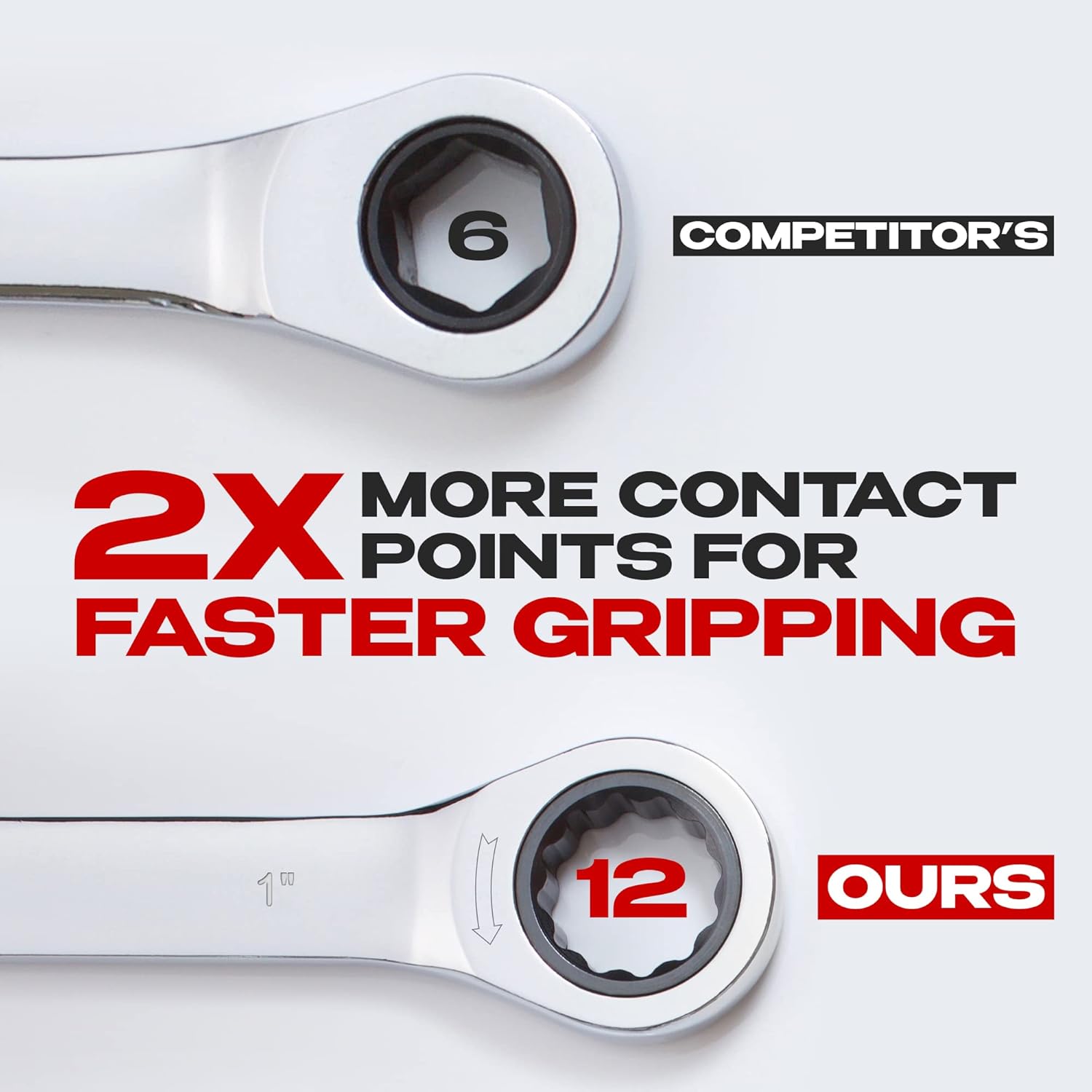 1 Inch Jaeger Ratchet Wrench with 89-Tooth Ratcheting Precision and Hardened, Polished Steel for Tight Space Projects