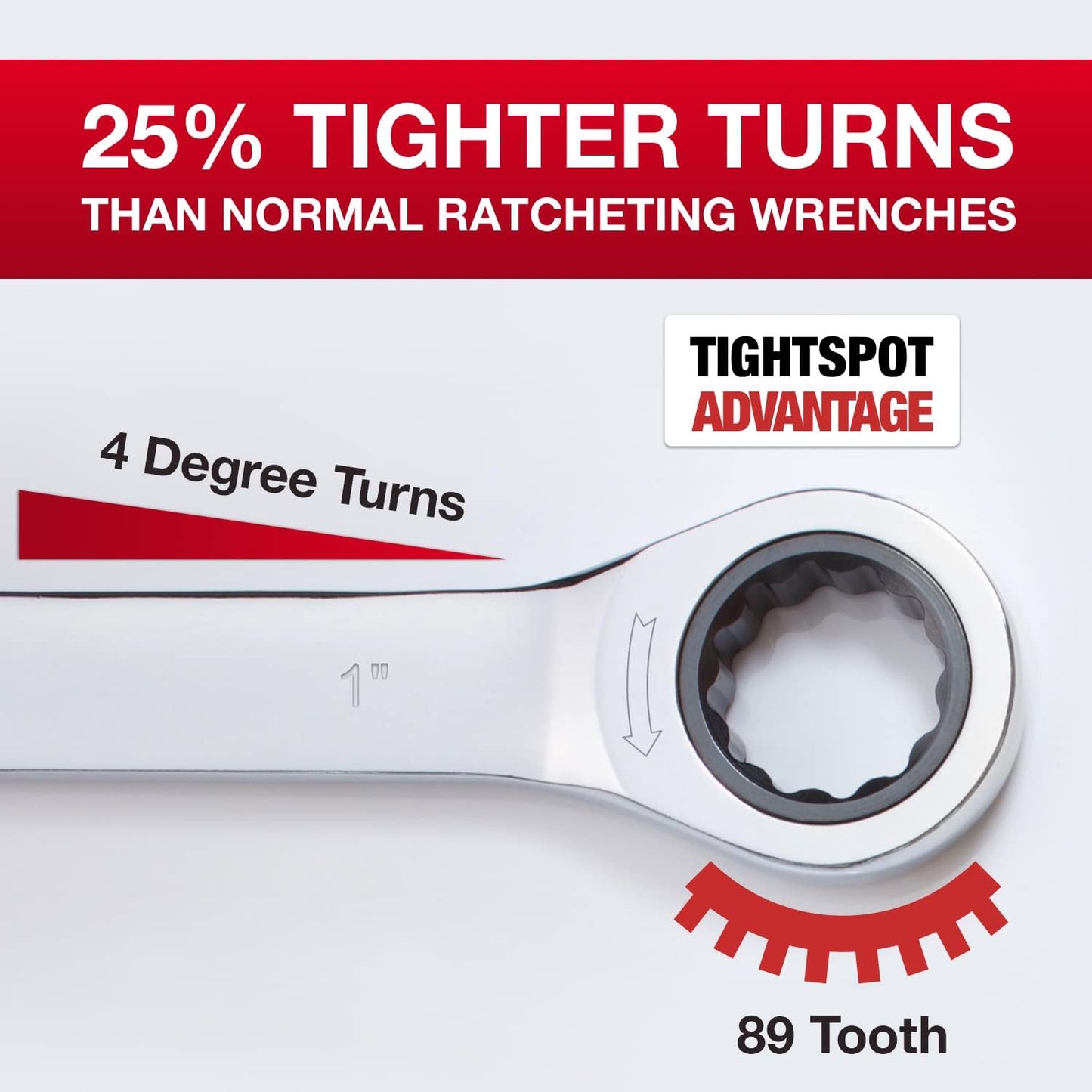 1 Inch Jaeger Ratchet Wrench with 89-Tooth Ratcheting Precision and Hardened, Polished Steel for Tight Space Projects