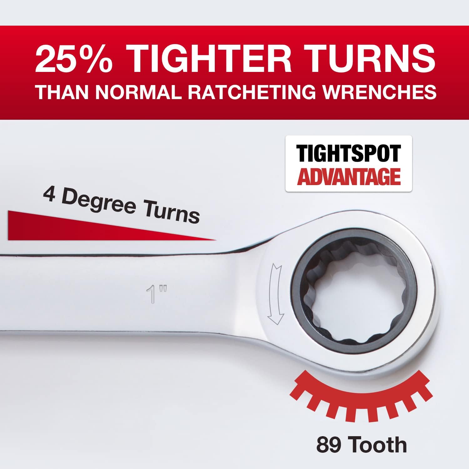 1 Inch Jaeger Ratchet Wrench with 89-Tooth Ratcheting Precision and Hardened, Polished Steel for Tight Space Projects