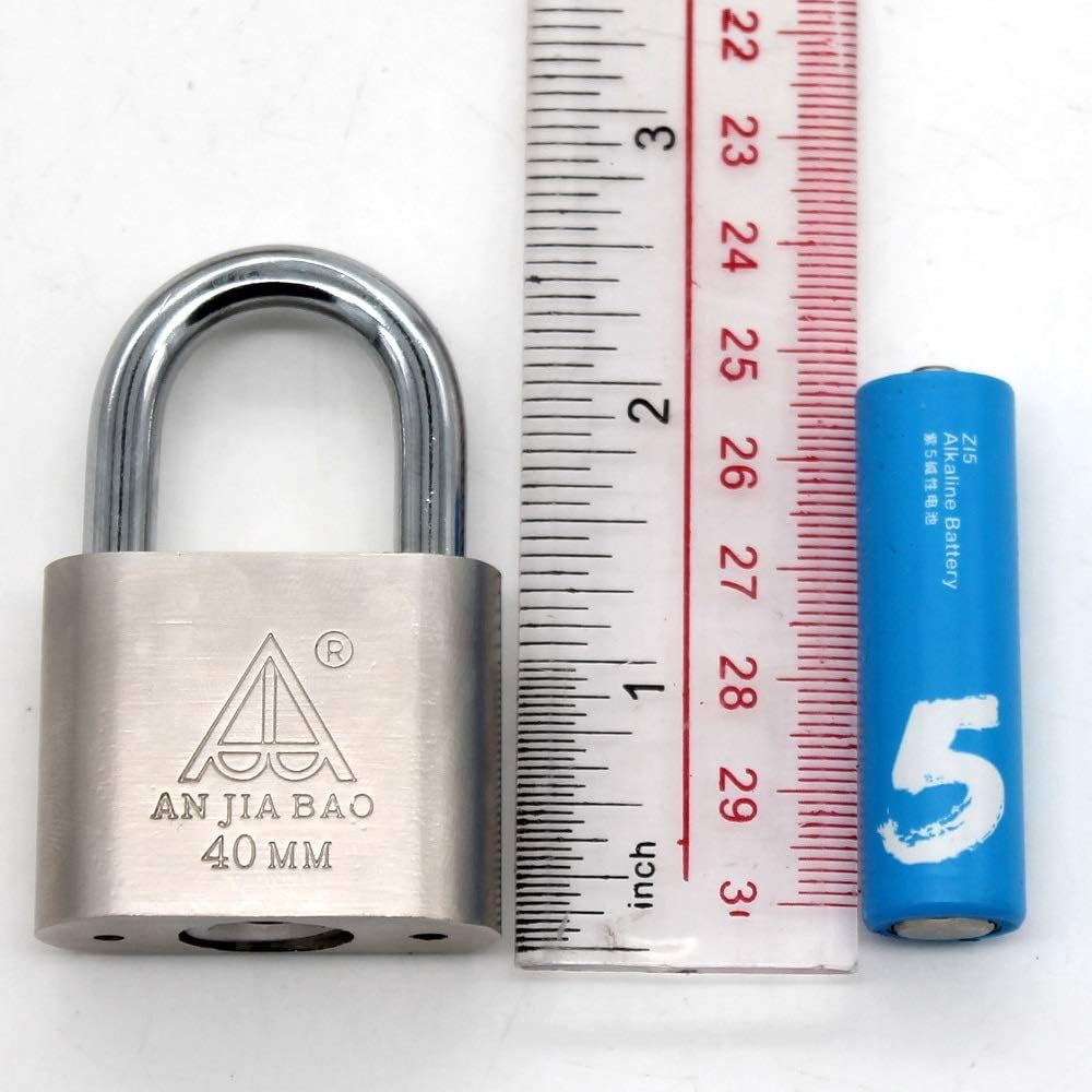 1-inch Shackle Chrome Steel Body Keyed Different Padlock with 1.5-inch Width - WildKart