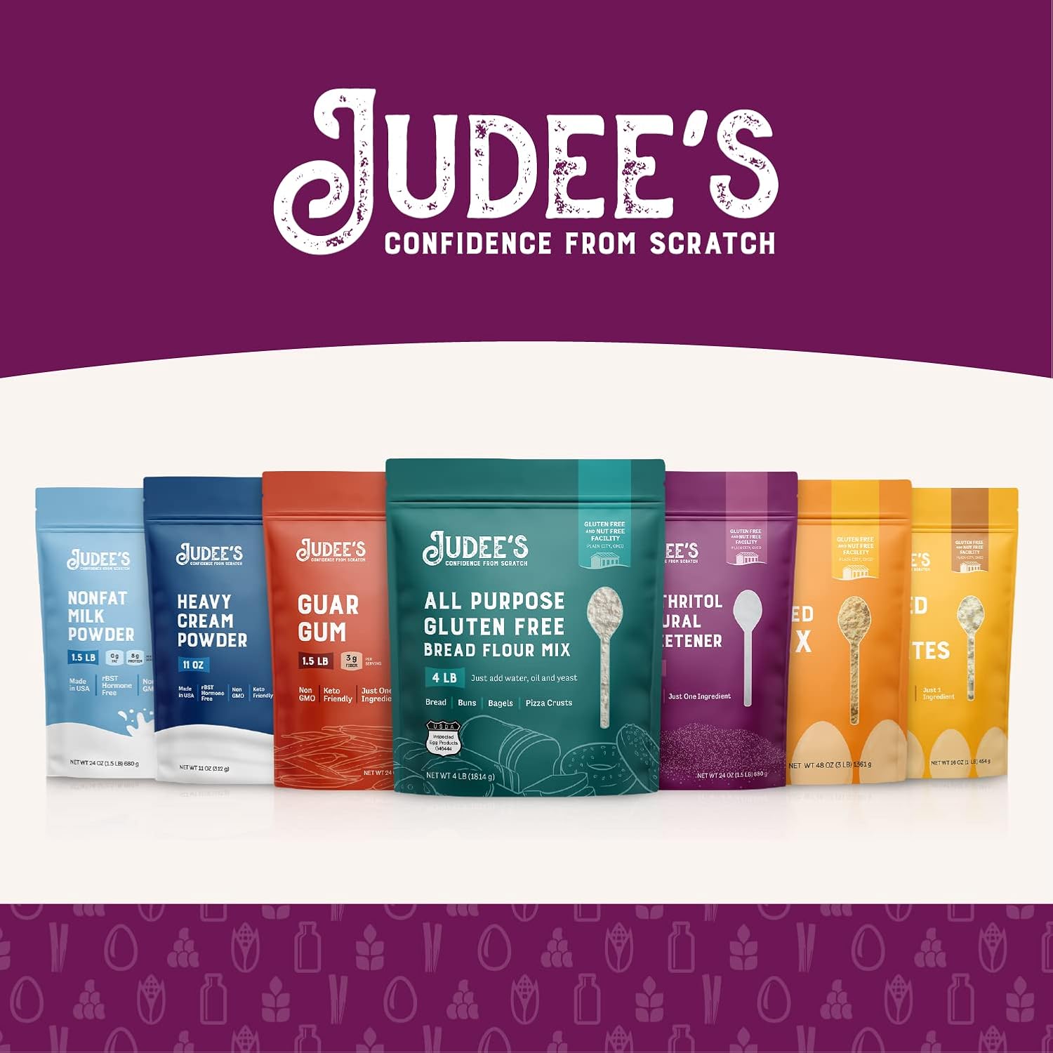 1 lb Gluten-Free Cabbage Powder by Judee's - Non-GMO, Nut-Free, Rich in Nutrients - Ideal for Baking, Seasoning, Smoothies, and Shakes