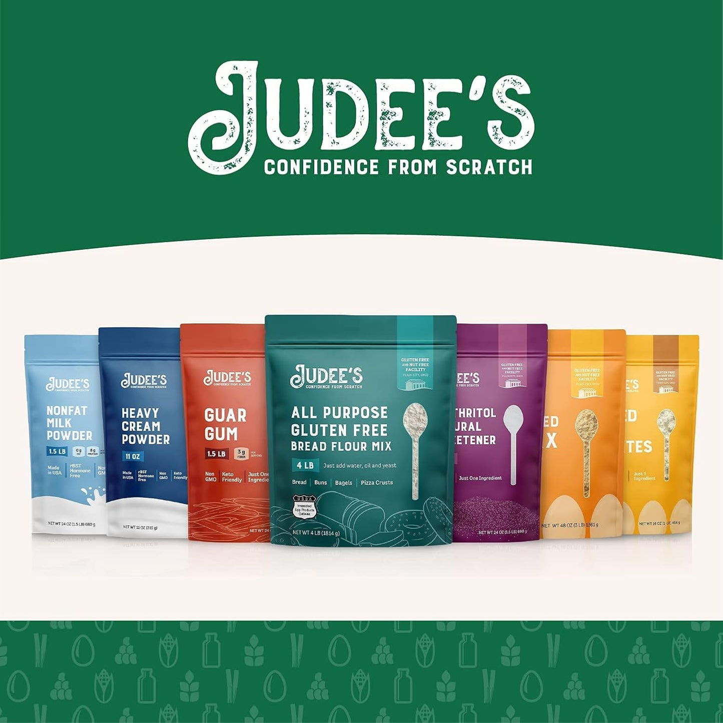 1 lb Gluten-Free Cabbage Powder by Judee's - Non-GMO, Nut-Free, Rich in Nutrients - Ideal for Baking, Seasoning, Smoothies, and Shakes