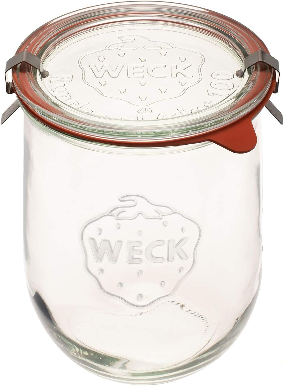 1 Liter Weck Tulip Jar for Sourdough Starter with Glass Lid and Rubber Seal