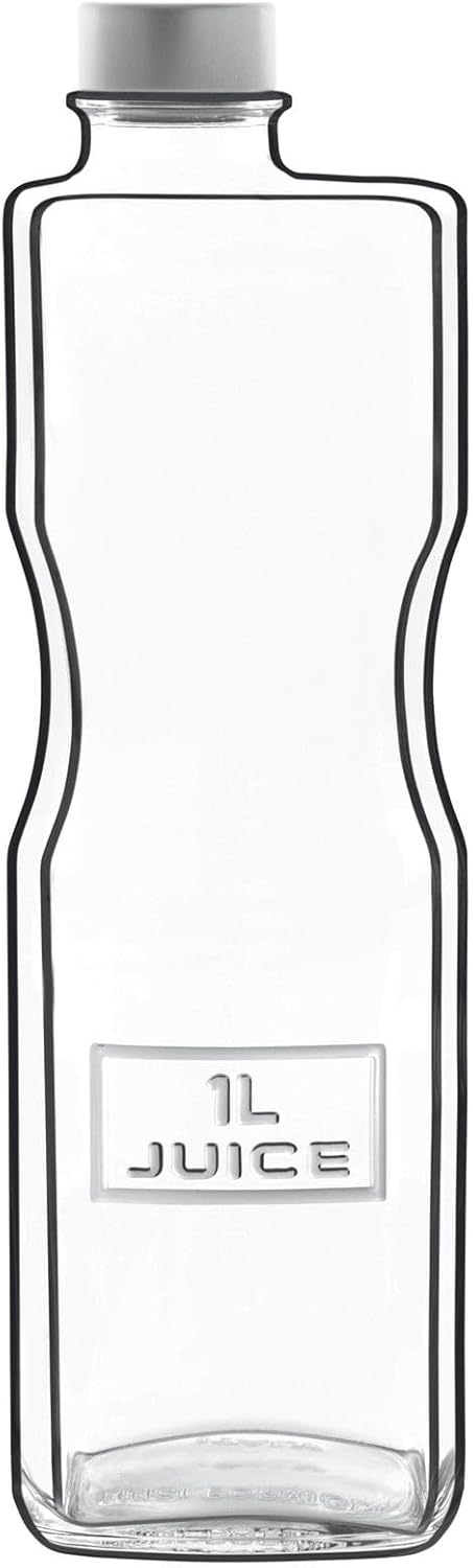 1-Litre Clear Luigi Bormioli Optima Juice Bottle with Screw Cap