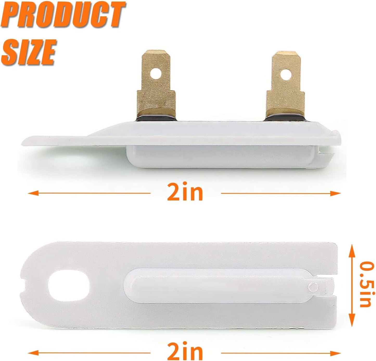 1-Pack 3392519 Dryer Thermal Fuse Replacement Part for Whirlpool, Maytag, Kenmore Dryers - Replaces 3388651, 694511, 80005 - By Discount Parts Direct