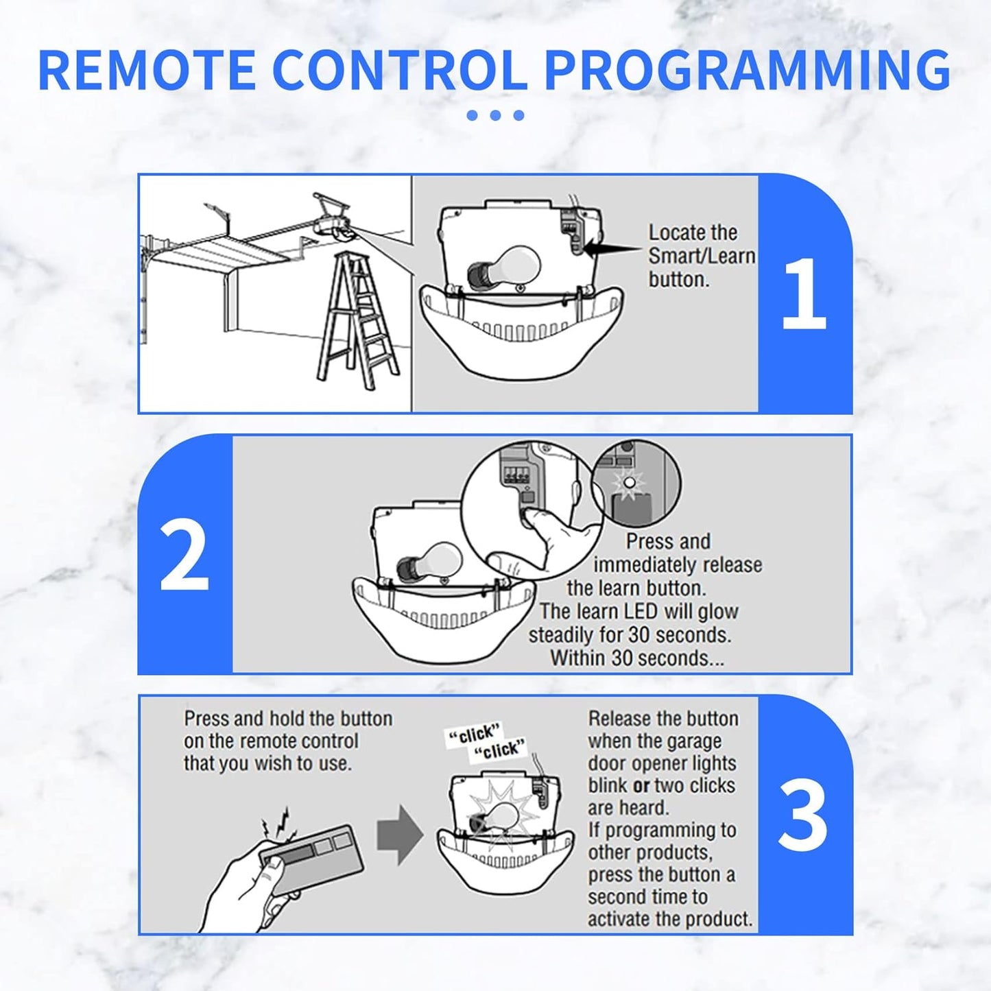 1 Pack 893MAX Garage Door Opener Remote Control for LiftMaster Chamberlain Craftsman - Replaces 893LM G953EV-P2 371LM 373LM 890MAX 971LM 973LM