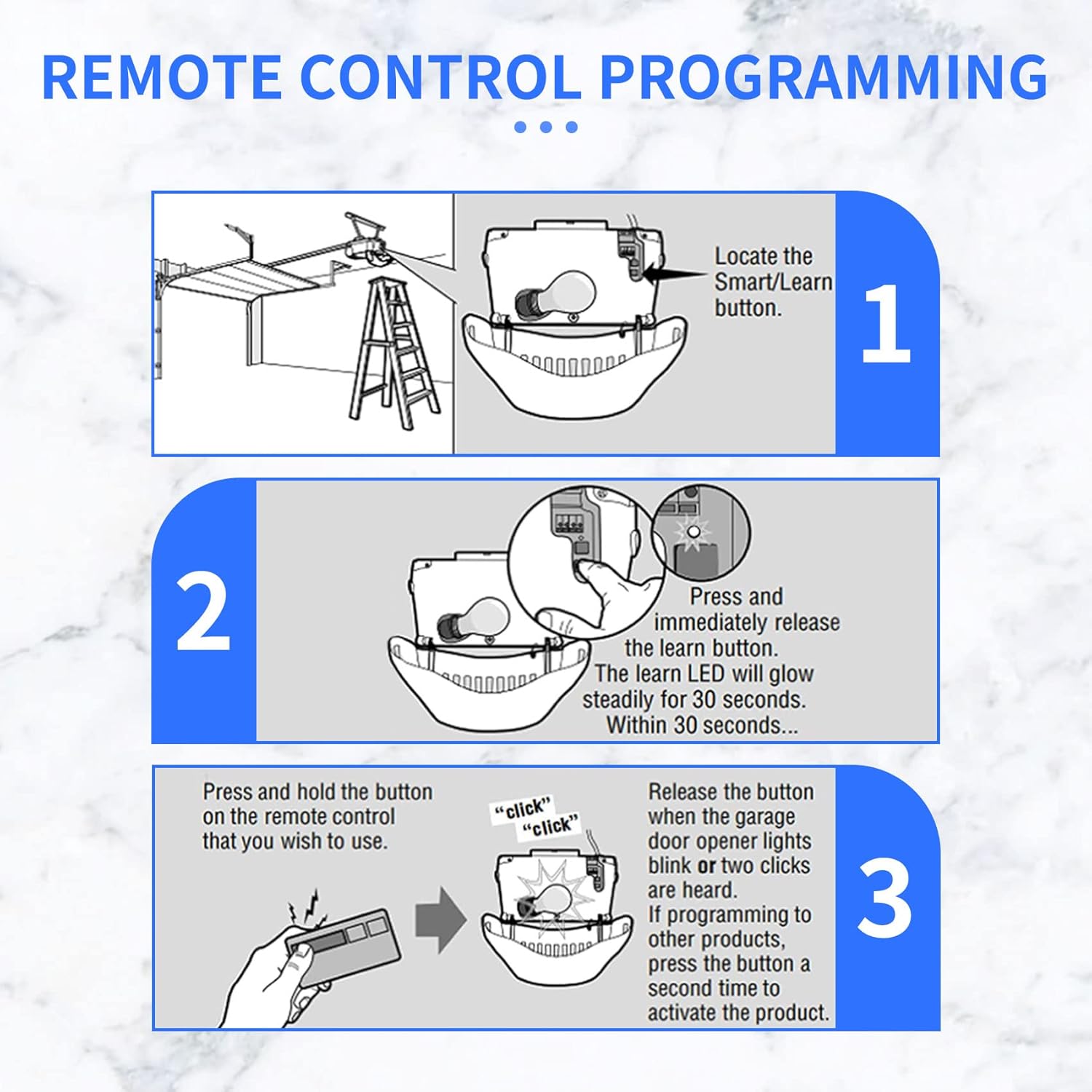 1 Pack 893MAX Garage Door Opener Remote Control for LiftMaster Chamberlain Craftsman - Replaces 893LM G953EV-P2 371LM 373LM 890MAX 971LM 973LM
