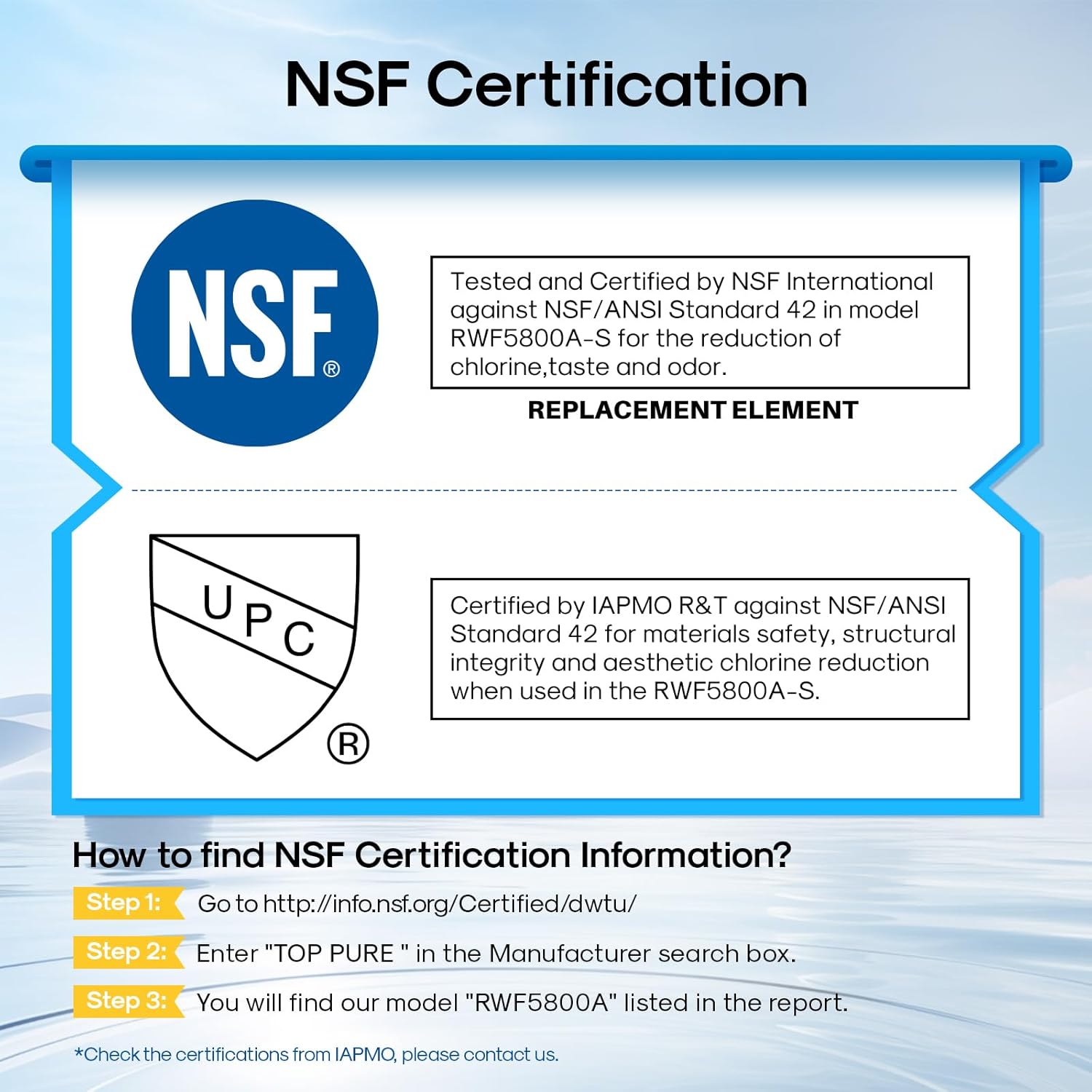 1-Pack EXCELPURE Refrigerator Water Filter Compatible with Frigidaire EPTWFU01 and Pure Source Ultra II