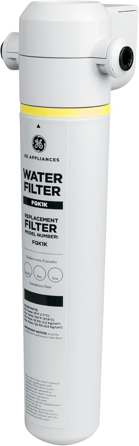 1-Pack GE FQK1K White Replacement Water Filter - 1 Count
