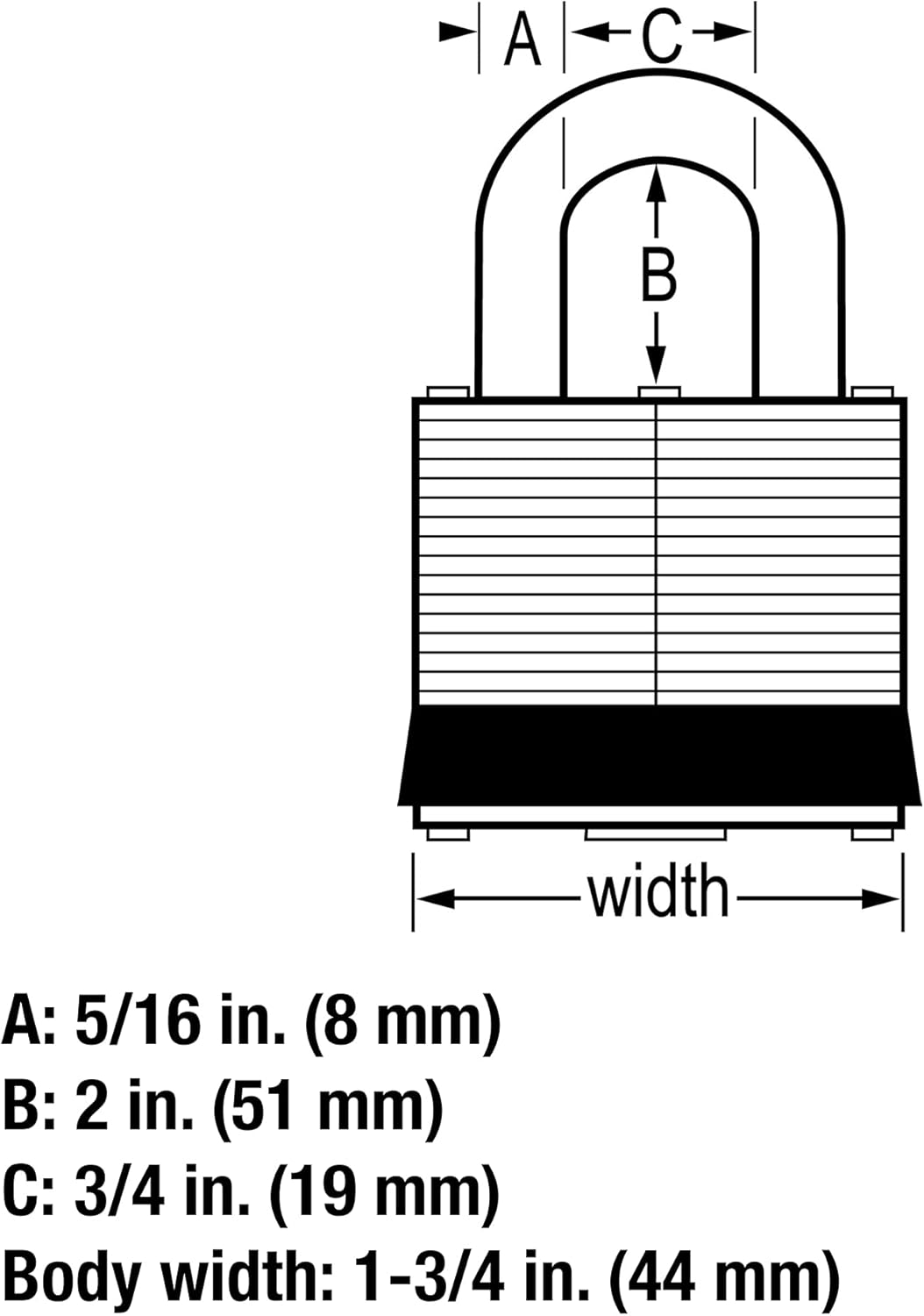 1 Pack Master Lock 1DLH Keyed Outdoor Padlock for Security