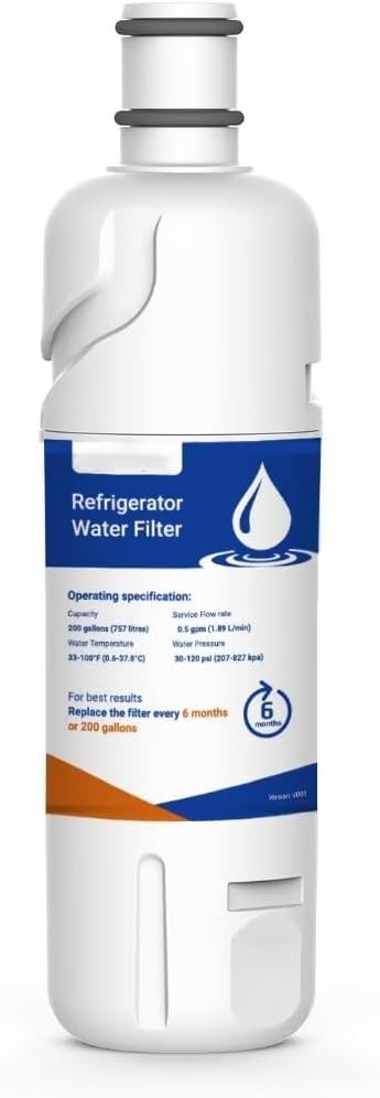 1 Pack of 4U PURE Water and Ice Filter, Compatible with EDR2RXD1, W10413645A, Kenmore 46-9082, 9082, 46-9903 KAD2RXD1 (Packaging May Vary)
