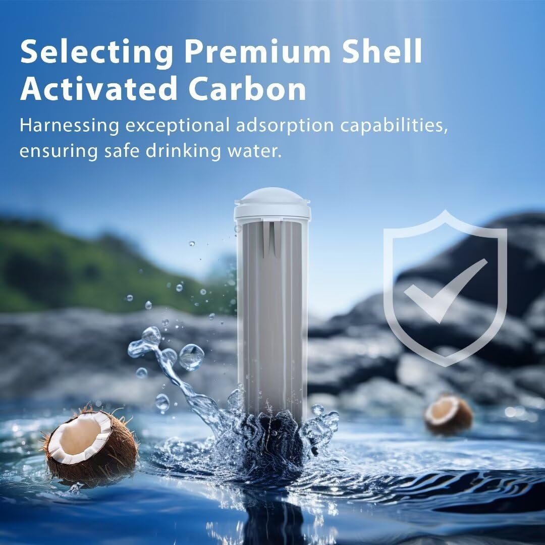 1 Pack of 4U PURE Water and Ice Filter, Compatible with EDR2RXD1, W10413645A, Kenmore 46-9082, 9082, 46-9903 KAD2RXD1 (Packaging May Vary)
