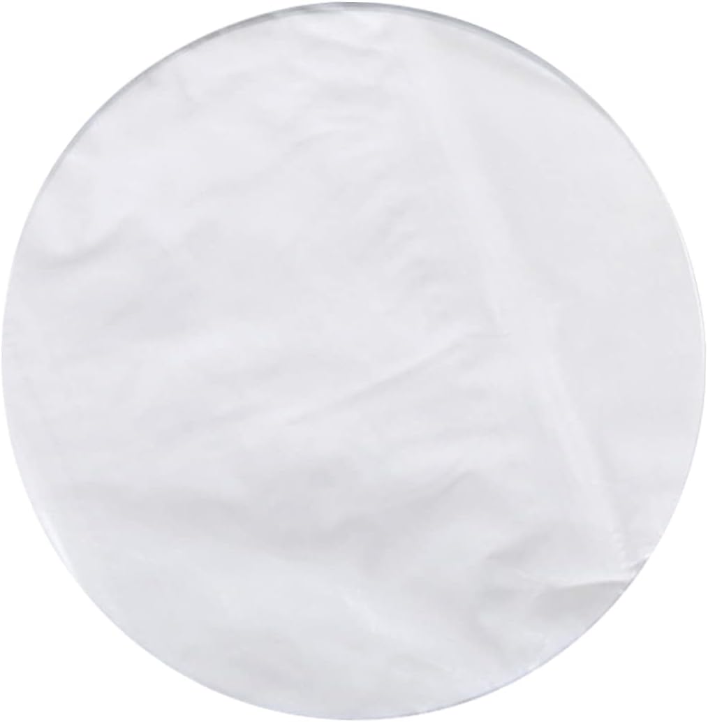 1 Pack of 50 Non-Stick Baking Paper Sheets for Toaster & Air Fryer - Round Cake Pans, Bread Oven, Reusable Parchment Paper - Silicone Oil Paper - White