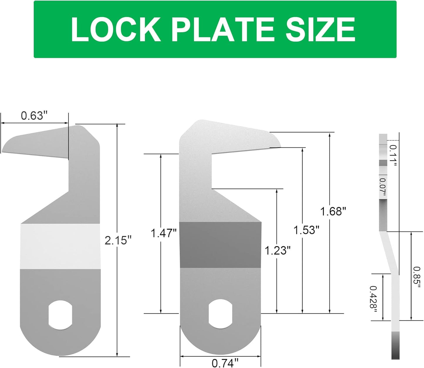 1 Pack RV Storage Lock 5/8" Cam Lock Keyed Alike - Mailbox & Toolbox Replacement - Zinc Alloy - File Cabinet & Camper Door Lock