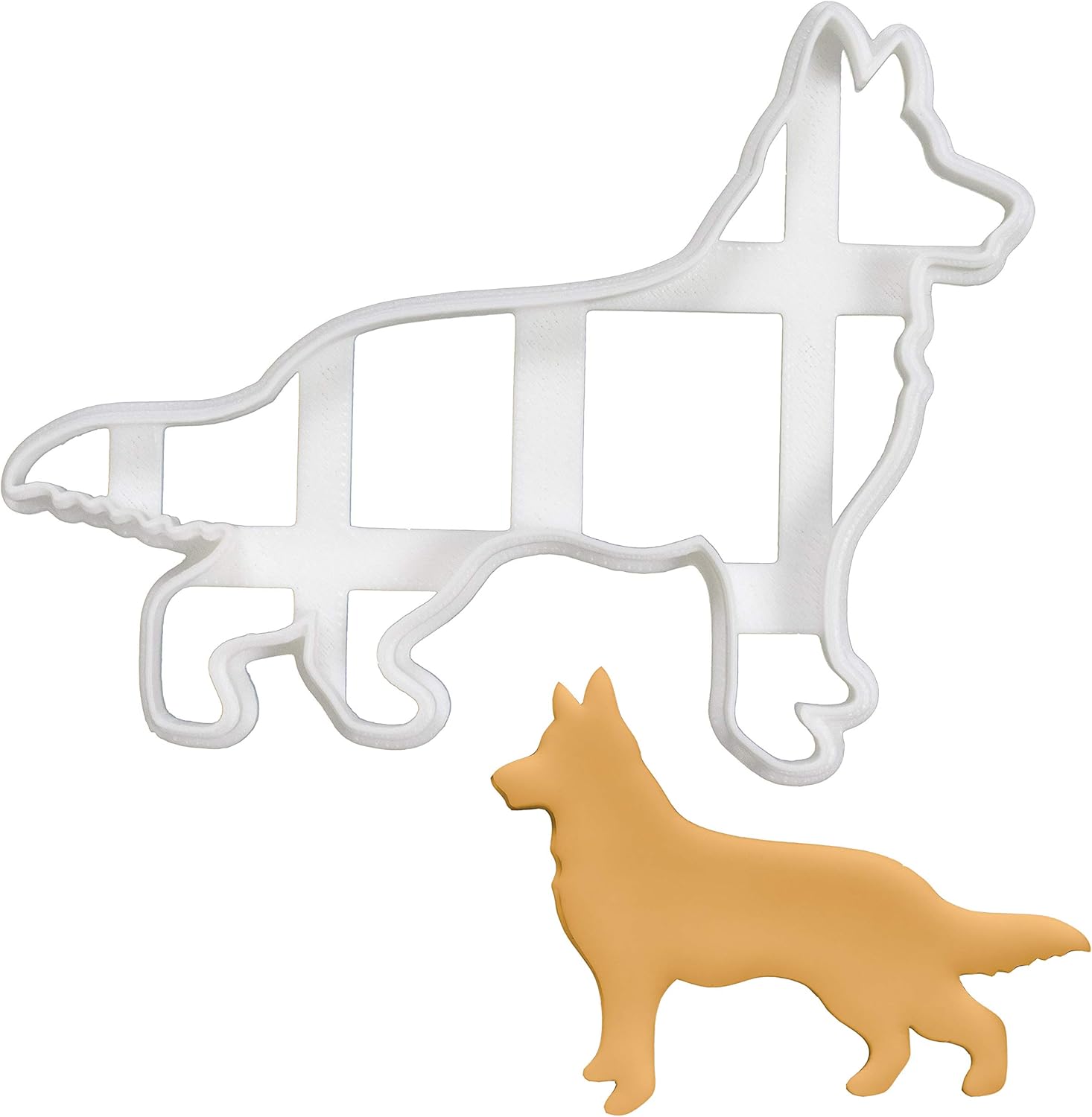 1 Piece German Shepherd Dog Body Cookie Cutter by Bakerlogy - Perfect for Dog Lovers and Baking Enthusiasts