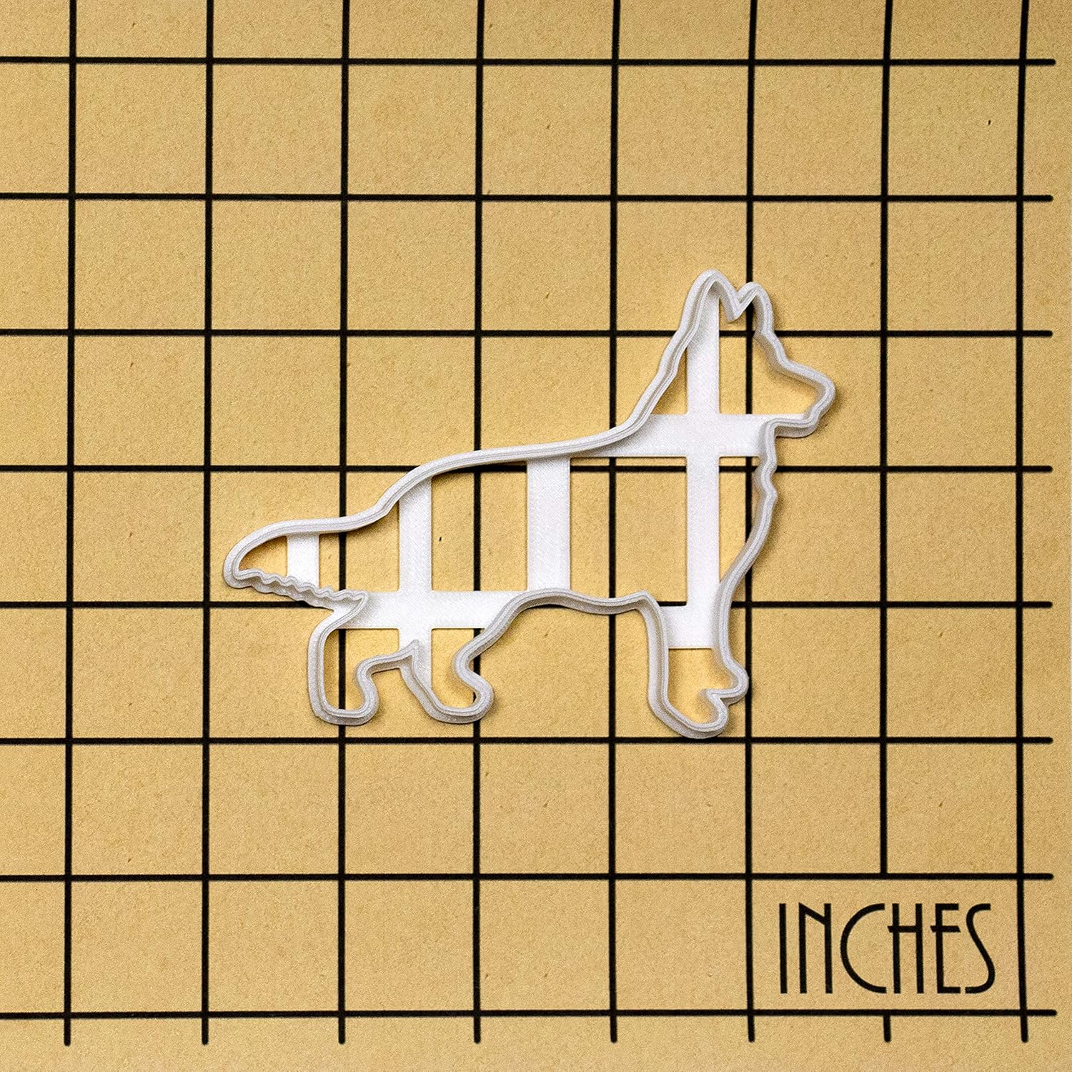 1 Piece German Shepherd Dog Body Cookie Cutter by Bakerlogy - Perfect for Dog Lovers and Baking Enthusiasts