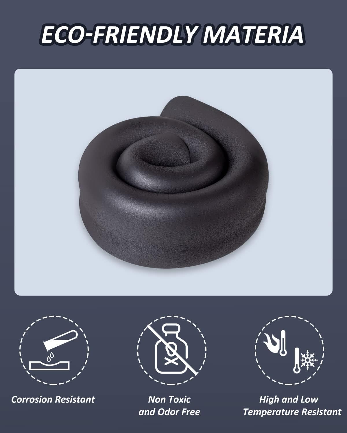 1" Pipe Insulation Foam Tube for AC Unit, Guitar Stands, Exercise Machine - 6Ft - 1" ID 1-13/32" OD - ALLWIN Foam Tubing