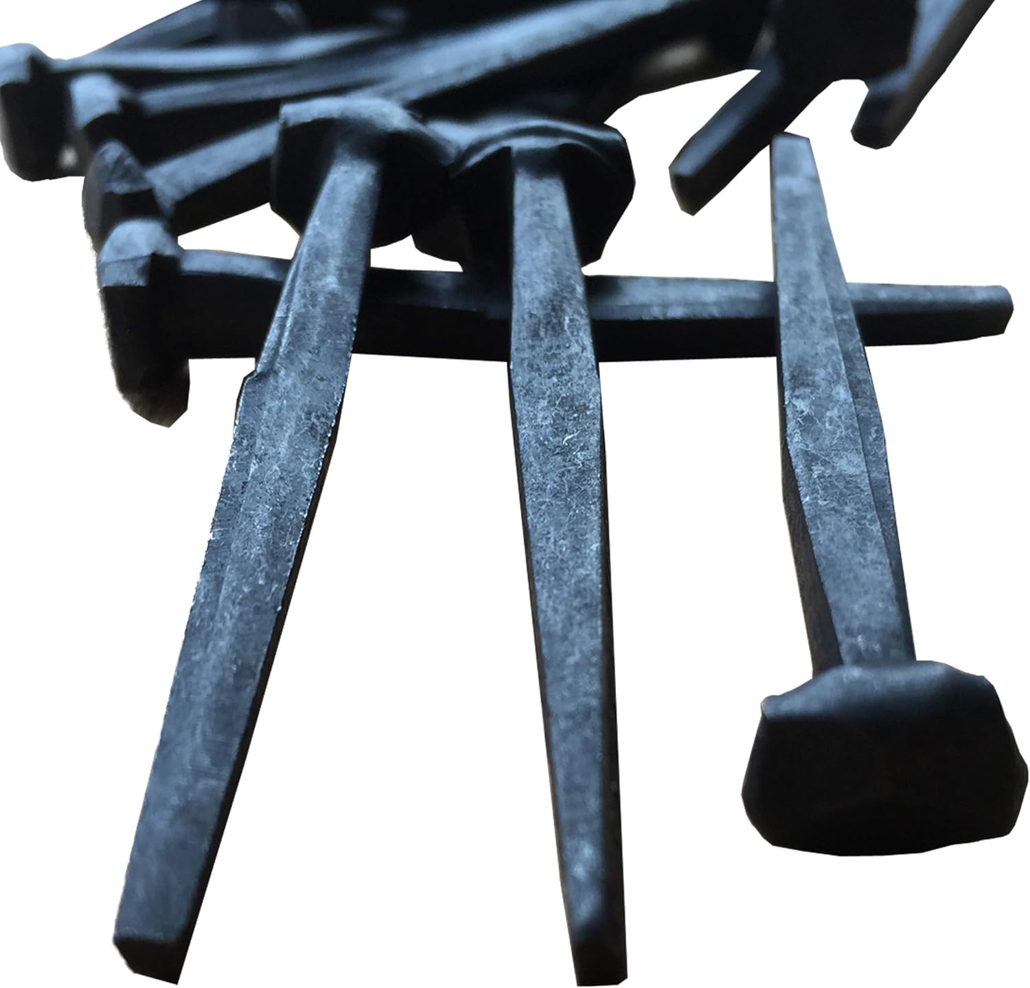 1" Steel Decorative Antique Wrought Rose Head Nails for Woodworking & Furniture - Pack of 50