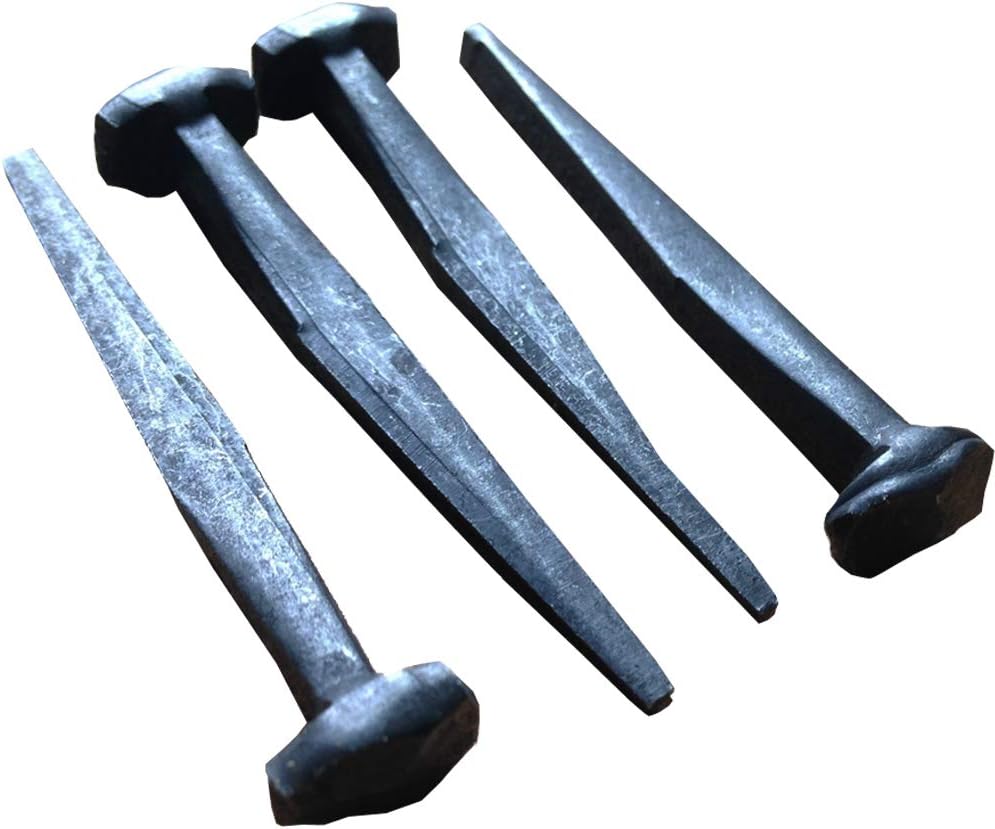 1" Steel Decorative Antique Wrought Rose Head Nails for Woodworking & Furniture - Pack of 50