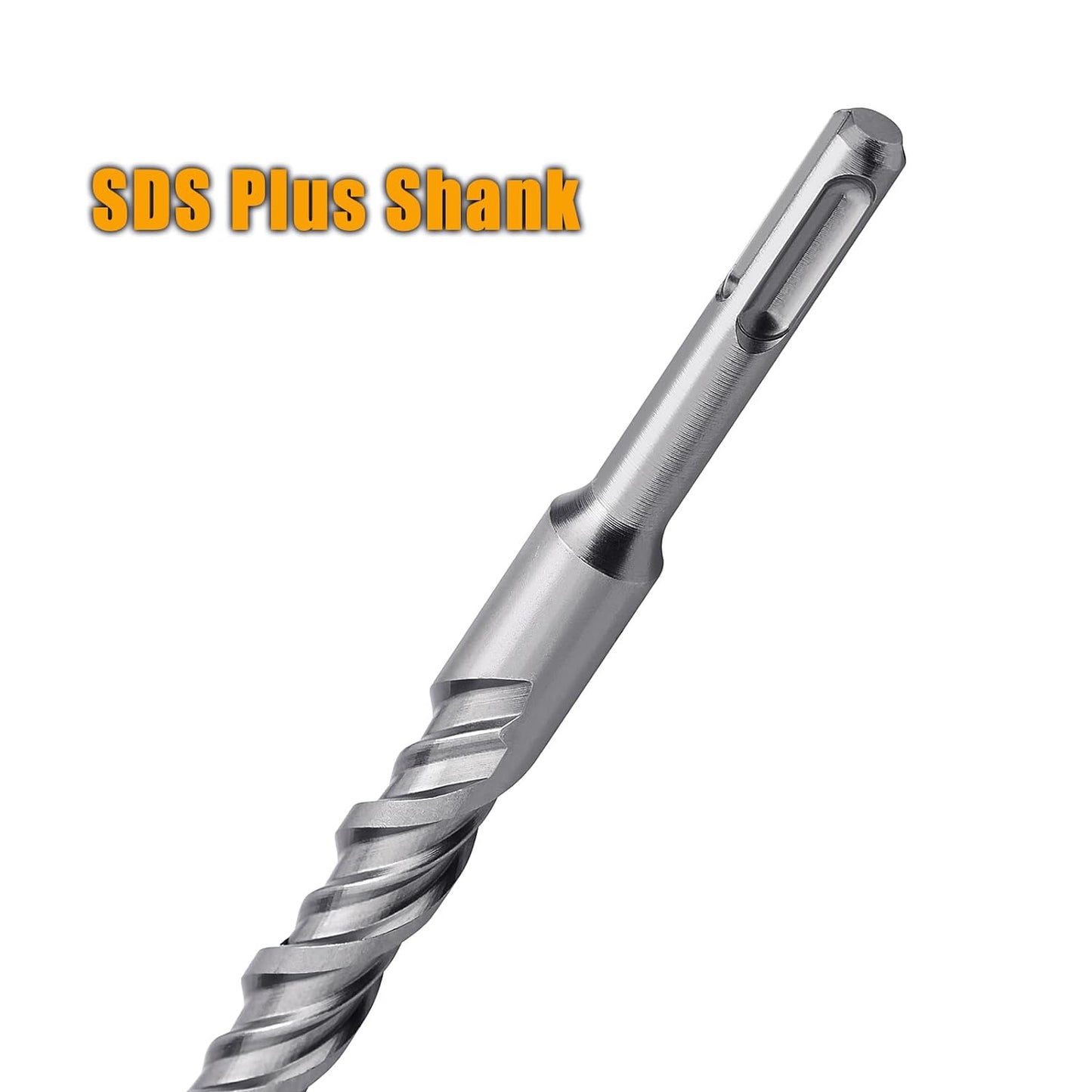 1" x 18" GUICGOC SDS Plus Rotary Hammer Drill Bit for Concrete, Brick, Cement, Stone - 18" Length, 1" Diameter