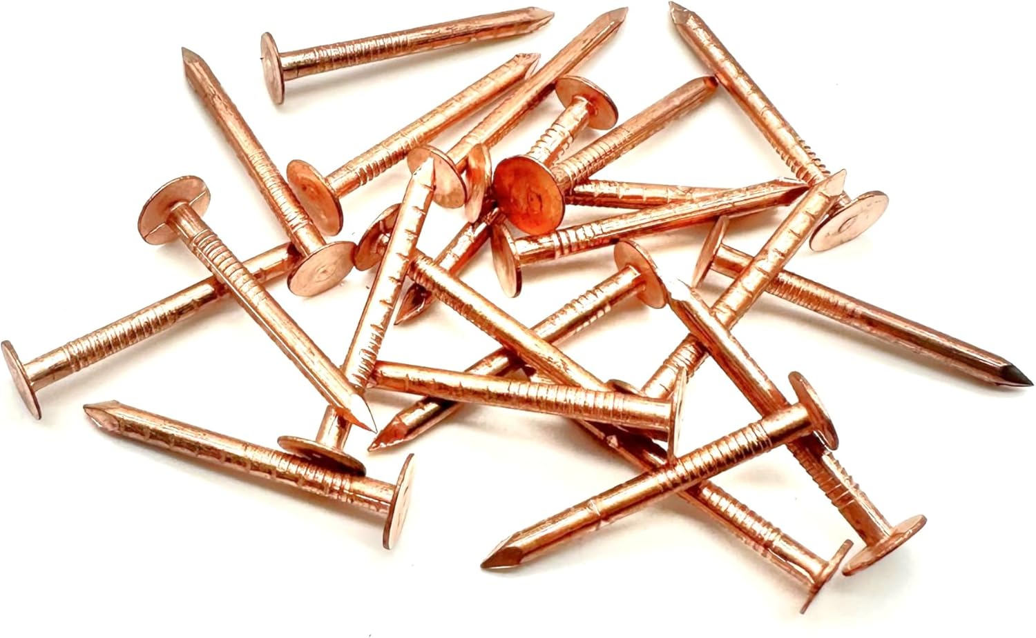 10 Copper Clout Nails for Roofing Slate Felt - Tree Stump Killers - 30mm, 38mm, 50mm - 30mm x 2.65mm