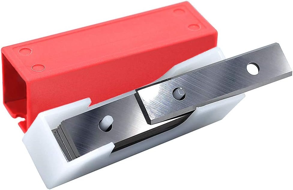 10 Double-Edged Carbide Paint Scraper Blades - 2-3/8" (60mm) Heavy Duty Replacements for TJATSE, Oneida Air, Warner100X Scraper - Remove Paint, Varnish, Wood, Glue