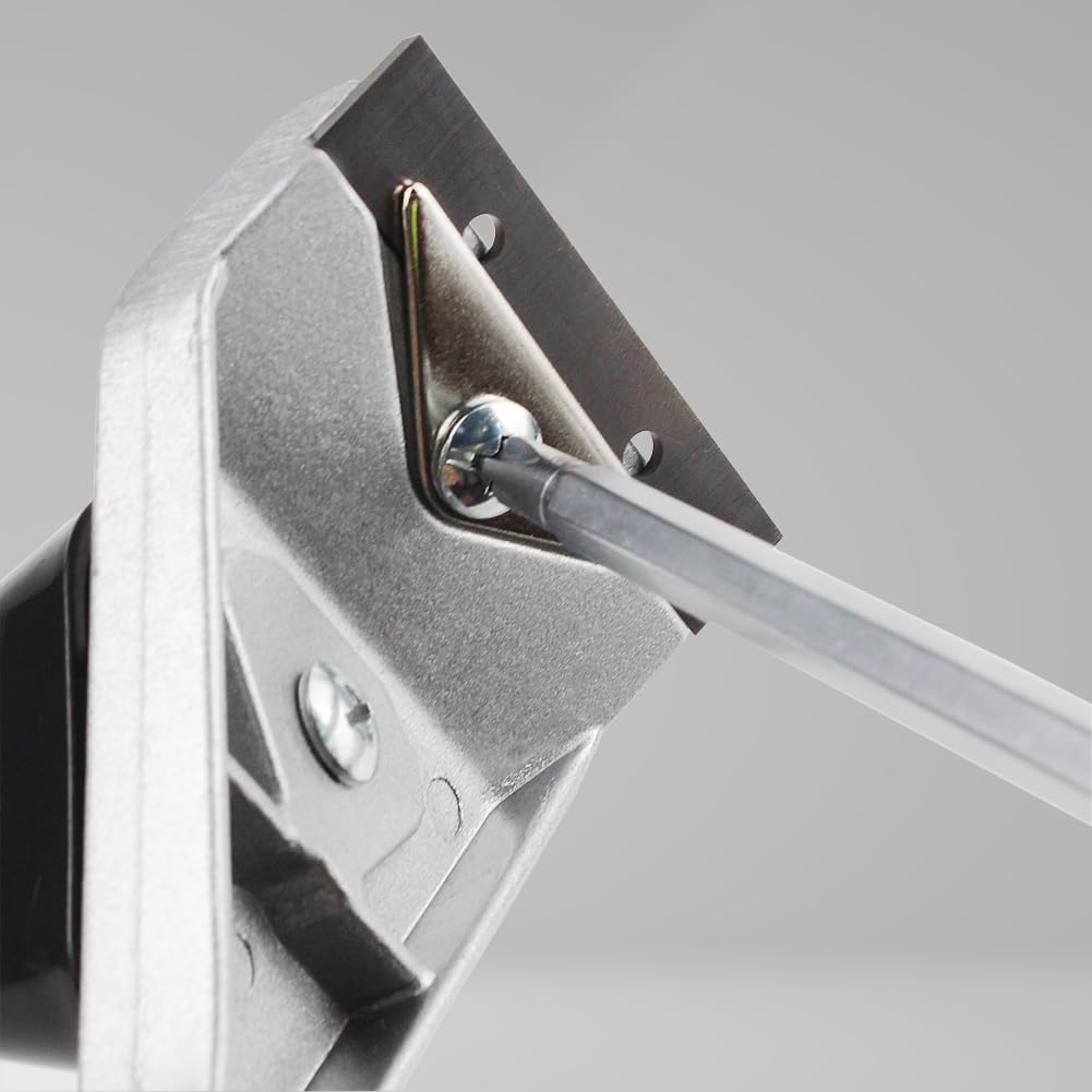 10 Double-Edged Carbide Paint Scraper Blades - 2-3/8" (60mm) Heavy Duty Replacements for TJATSE, Oneida Air, Warner100X Scraper - Remove Paint, Varnish, Wood, Glue