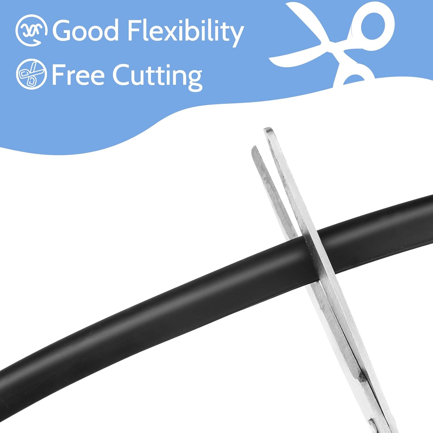 10 Feet Black Rubber U Channel Edge Trim for Sealing Doors, Fits Edges up to 1/16 Inch - Weather Stripping Strip