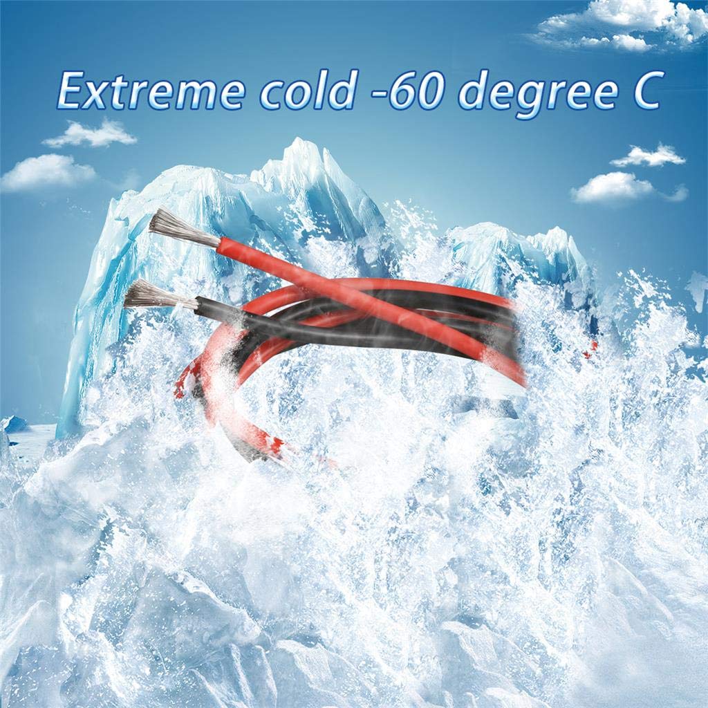 10 ft BNTECHGO 14 Gauge Silicone Wire Set - Red & Black Flexible 14 AWG Stranded Tinned Copper Wire