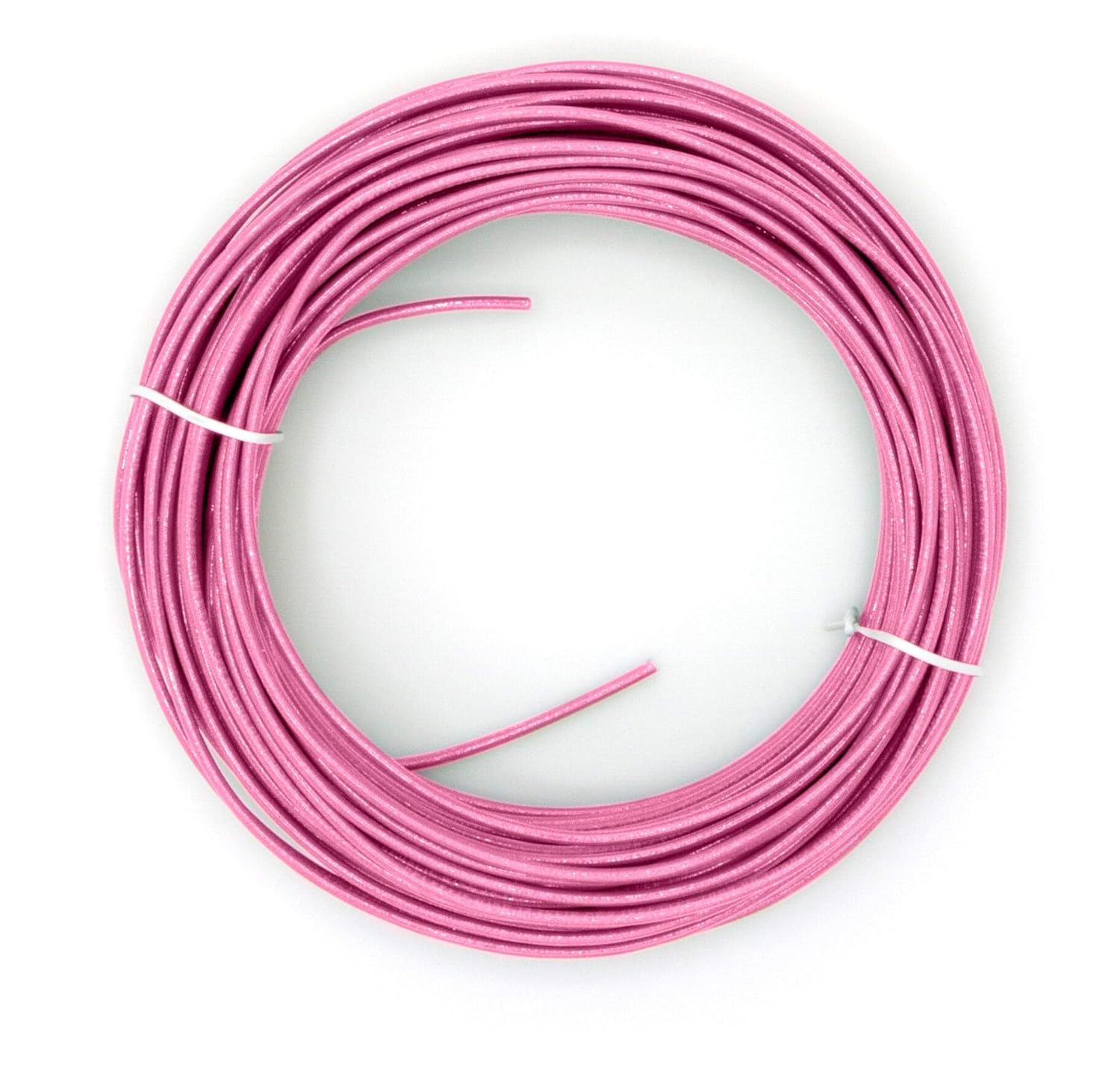 10 ft Insulated Solid Copper THHN/THWN Wire - 10 AWG, USA Made, Residential/Commercial/Industrial Use, 600V, Pink Color