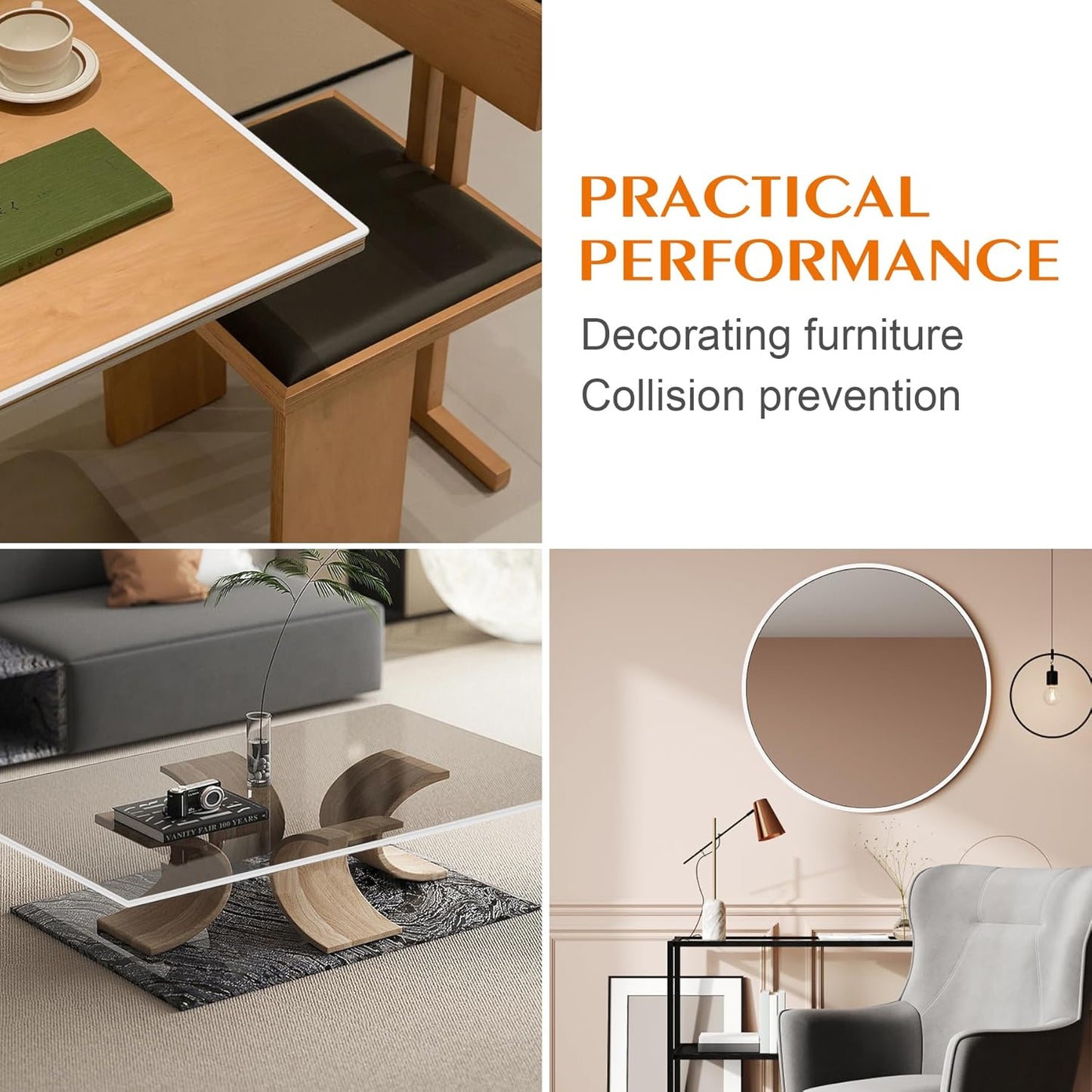 10 Ft L-Shape Peel and Stick Tile Edge Trim in White for Bathroom Backsplash and Shower Wall