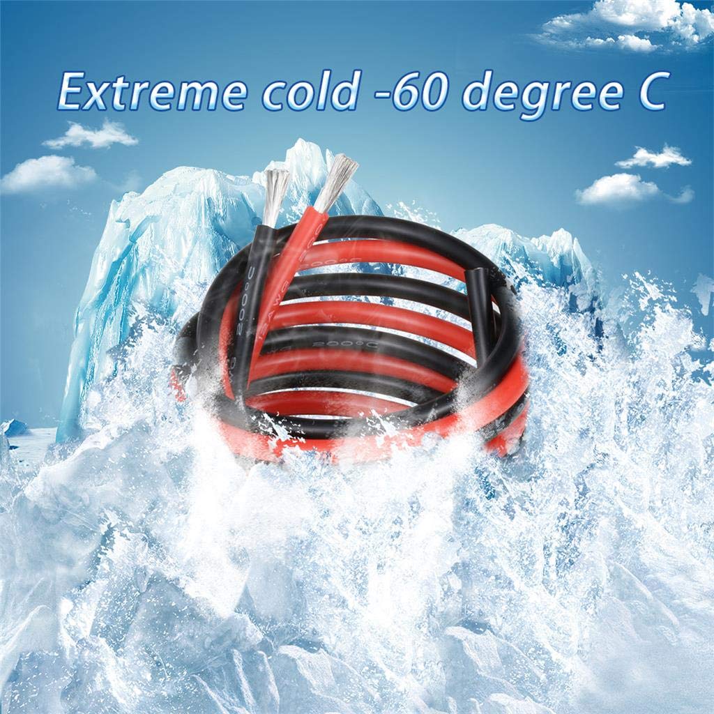 10 ft Red + 10 ft Black 12 AWG Silicone Copper Wire - BNTECHGO Flexible Stranded Tinned - 12 Gauge Wire