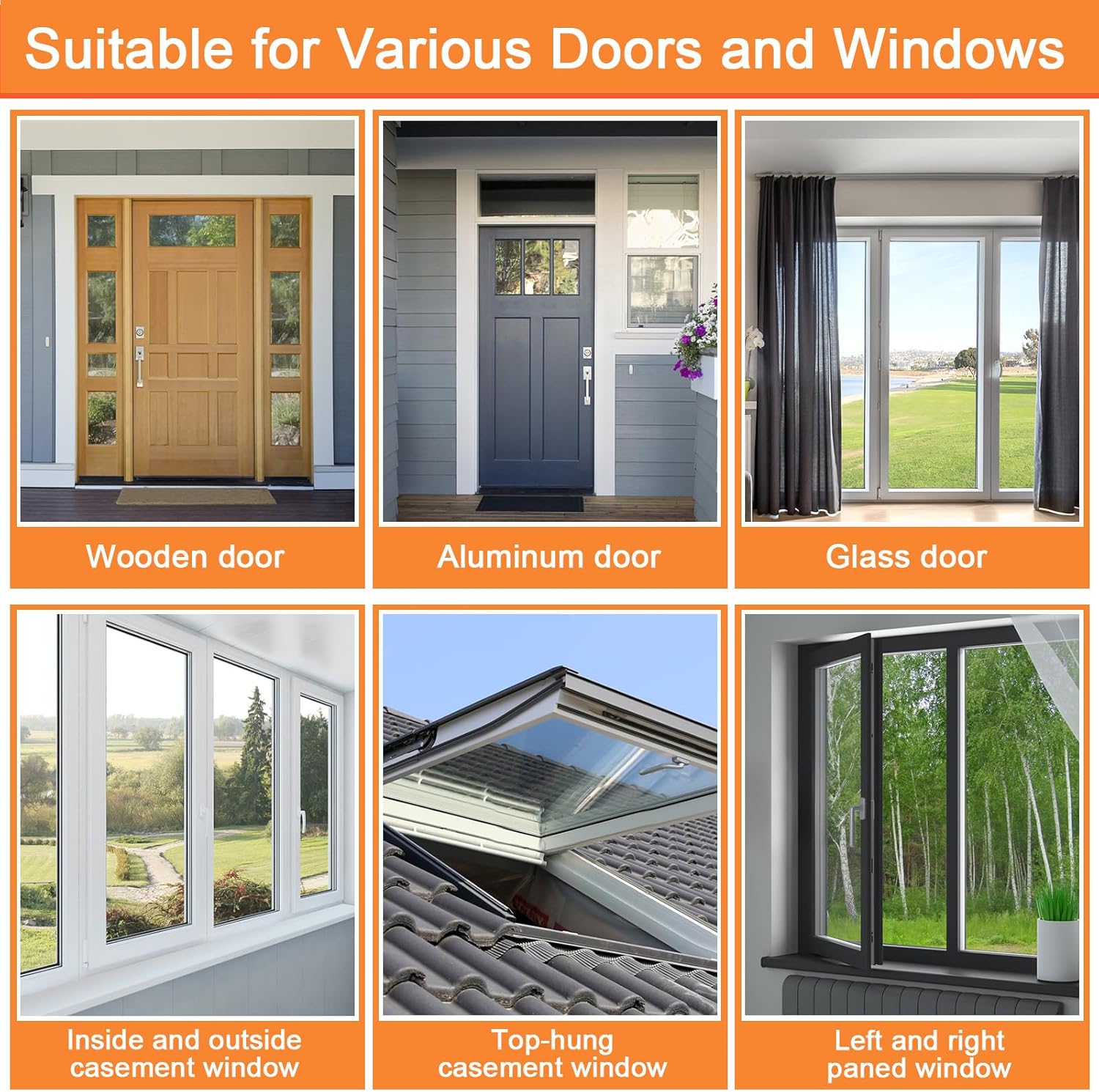 10 Ft Rubber Door Weather Stripping Seal Strip - D Shaped Self Adhesive Soundproofing for Windows & Doors