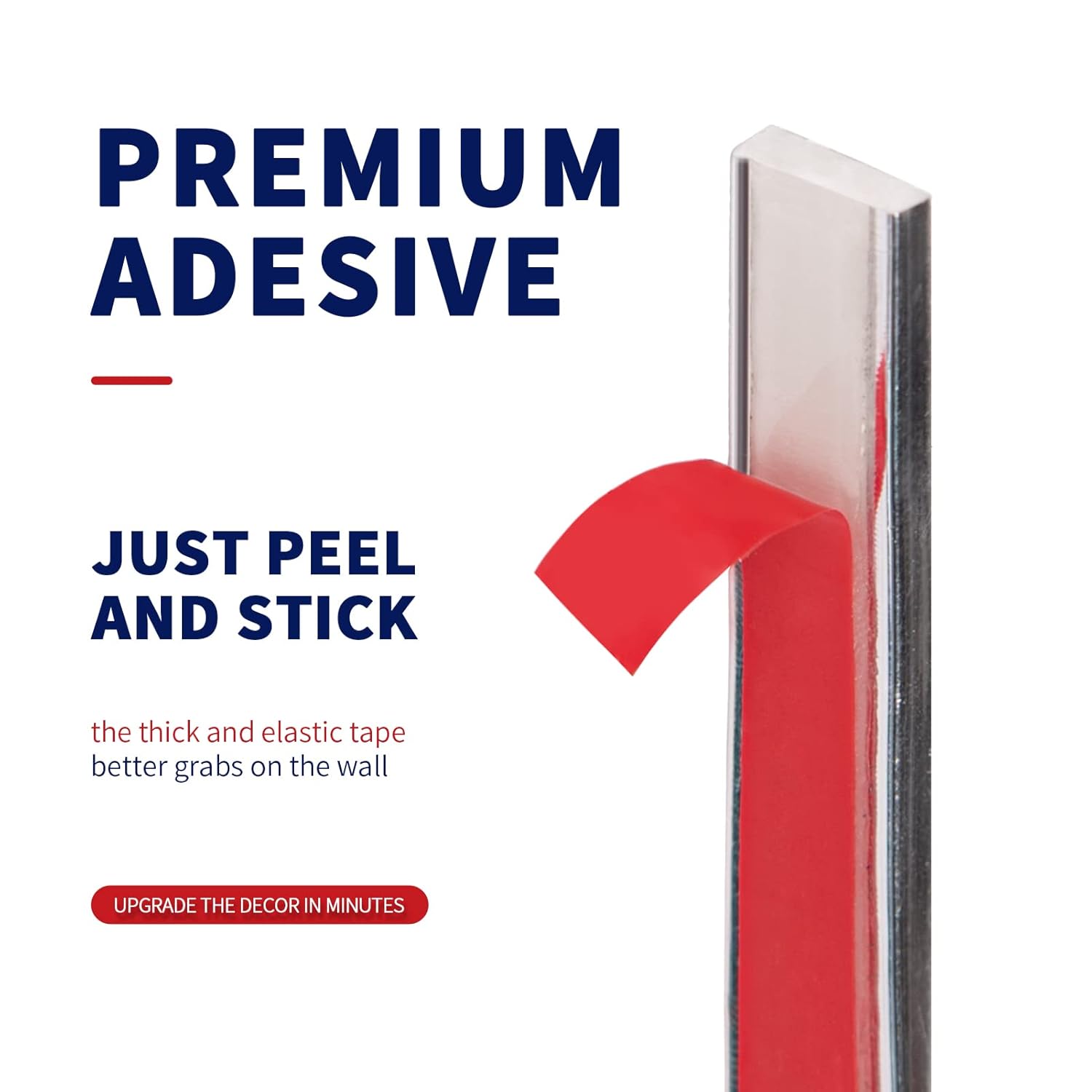 10 Ft Stainless Steel Peel and Stick Trim for Backsplash Tile Edge - Self-Adhesive Flexible Corner Decor Panels by Art3d Wall