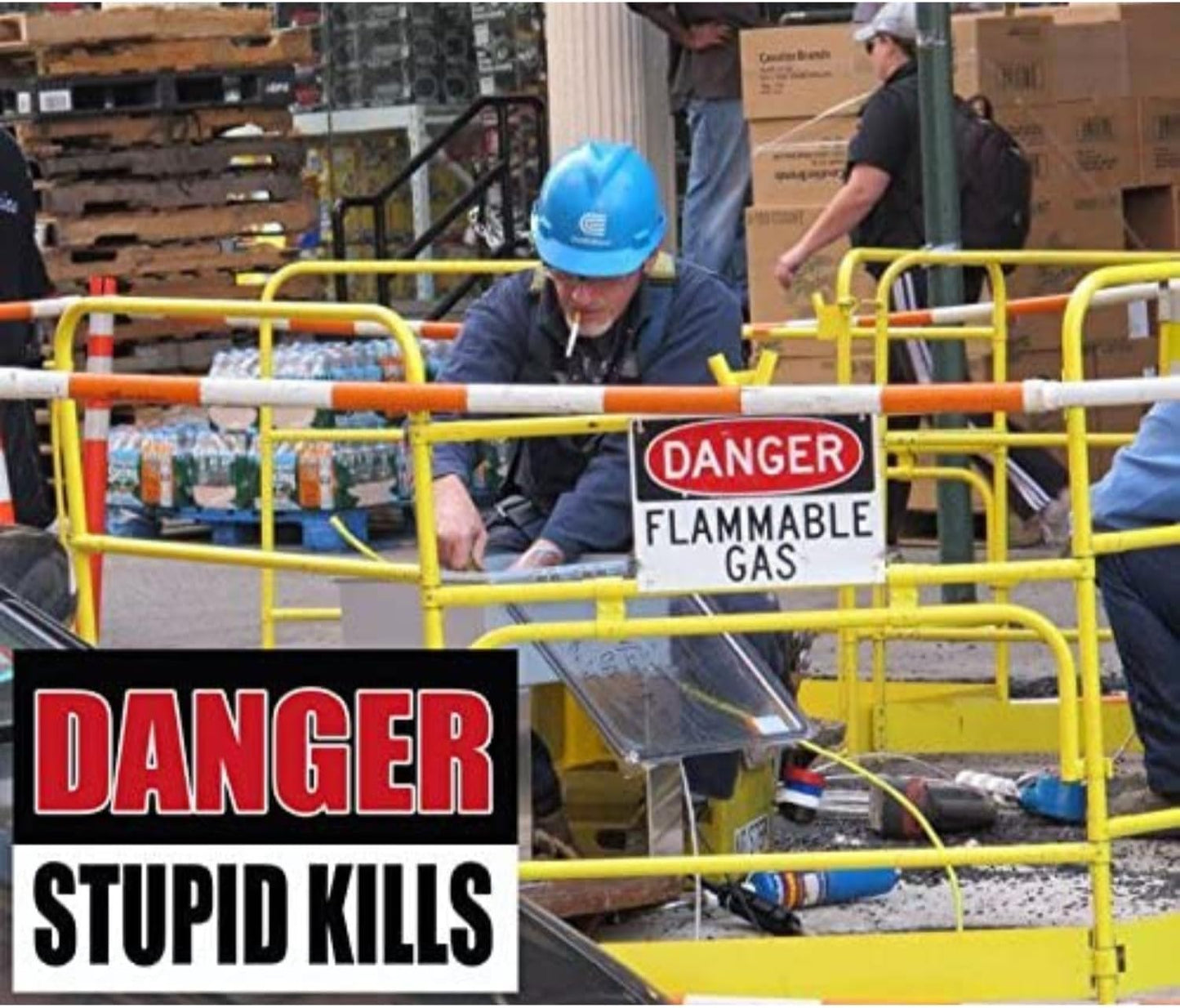 10 Funny Hard Hat Stickers with American Flags - Pro Union Gift for Construction Workers & Mechanics - USA Made