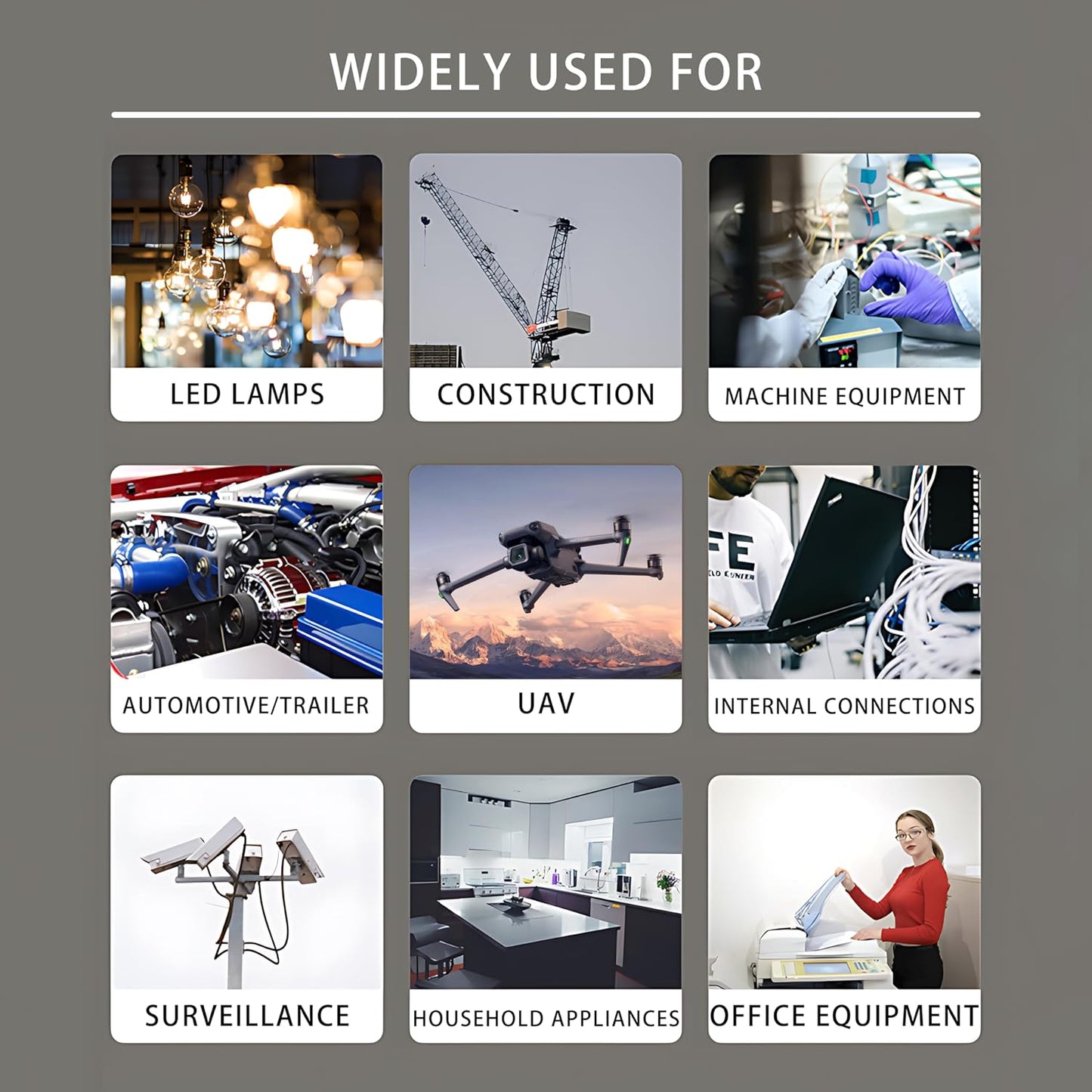 10 Gauge Flexible Electrical Wire Set - 10FT Black & Red Extension Cable 10AWG Stranded Oxygen Free Copper Wire for Automotive, Solar Panel, LED Lamps, Marine Boat Battery - 10/2-10FT