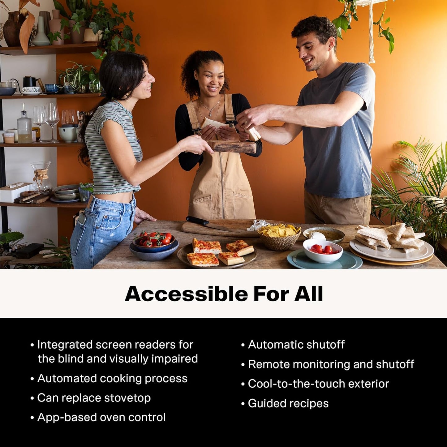 10-in-1 Touchscreen Smart Oven: Brava Chef's Choice Set - Air Fryer, Toaster Oven, Slow Cooker, Dehydrator, Rice Cooker - Black, Auto-Shut Off, Healthy & User Friendly