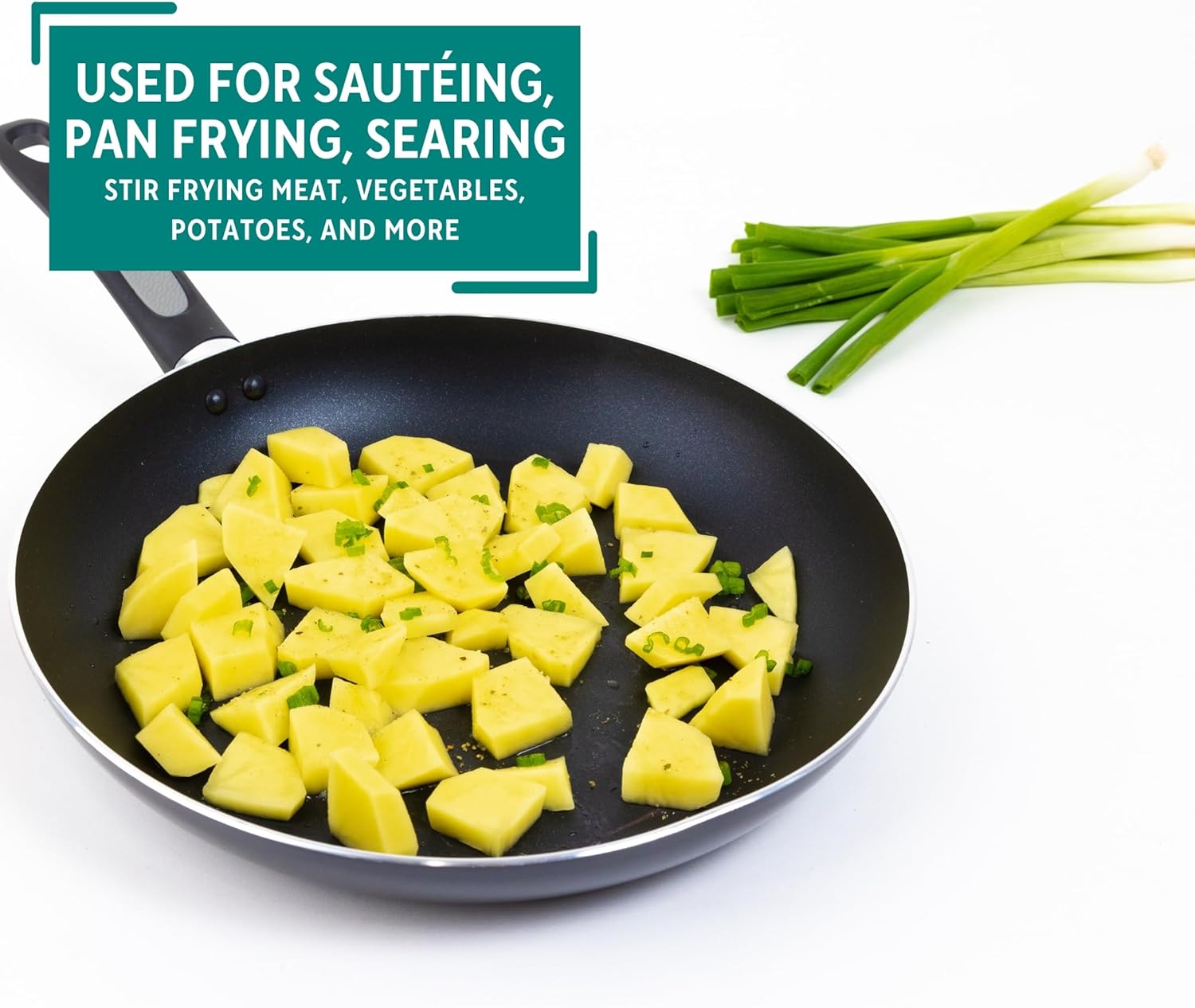 10-Inch Black Aluminum Nonstick Fry Pan with Get A Grip Handle by Mirro A79705