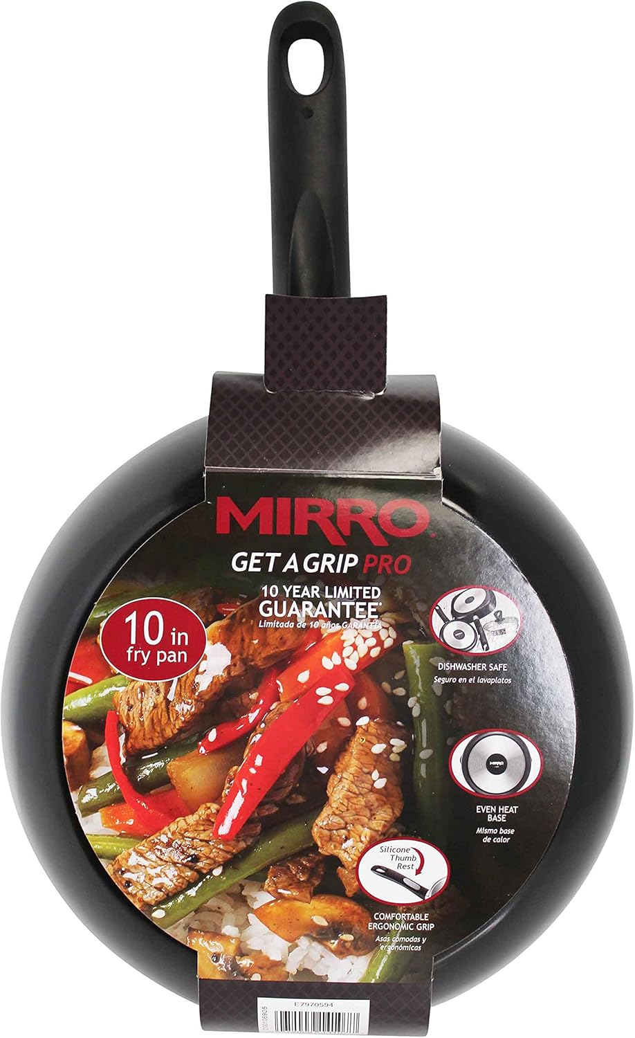 10-Inch Black Aluminum Nonstick Fry Pan with Get A Grip Handle by Mirro A79705