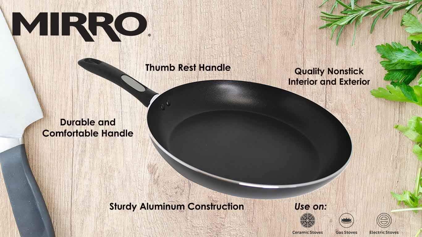 10-Inch Black Aluminum Nonstick Fry Pan with Get A Grip Handle by Mirro A79705