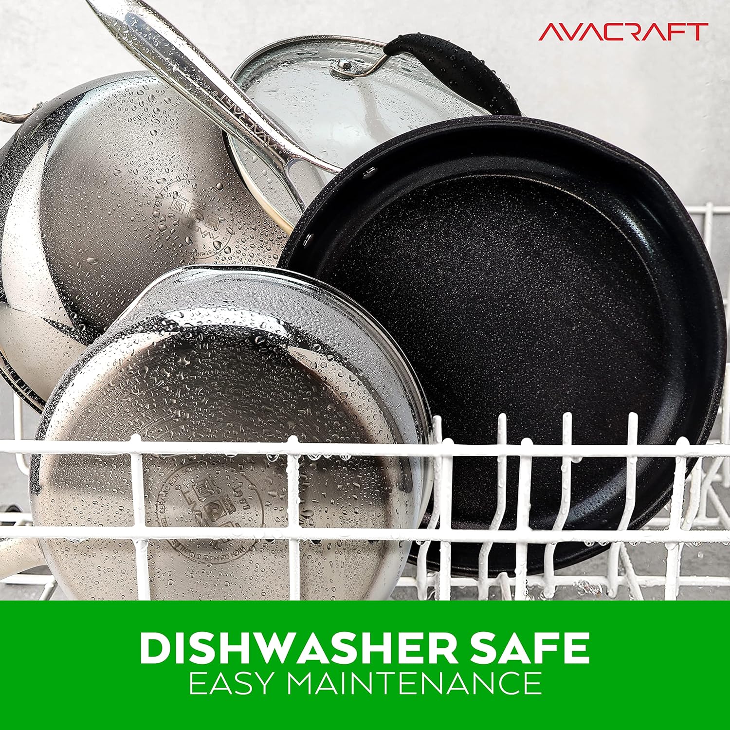 10 Inch Ceramic Nonstick Frying Pan with Lid - PFOA and PTFE Free Skillet for Healthy Cooking