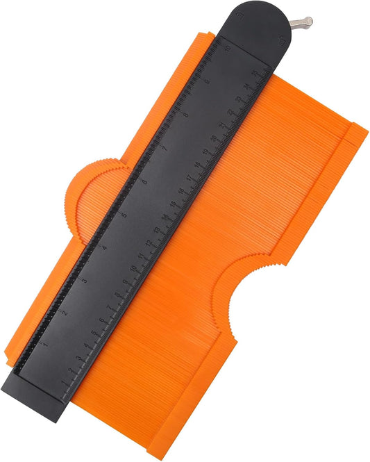 10 Inch Contour Gauge Profile Tool with Lock for Woodworking - MECHEER Super Gauge Shape and Outline Duplicator