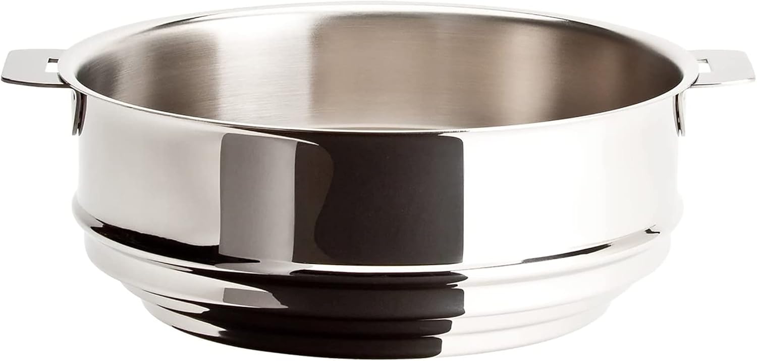 10 Inch Cristel Multiply Stainless Steel Steamer Insert for Efficient Cooking