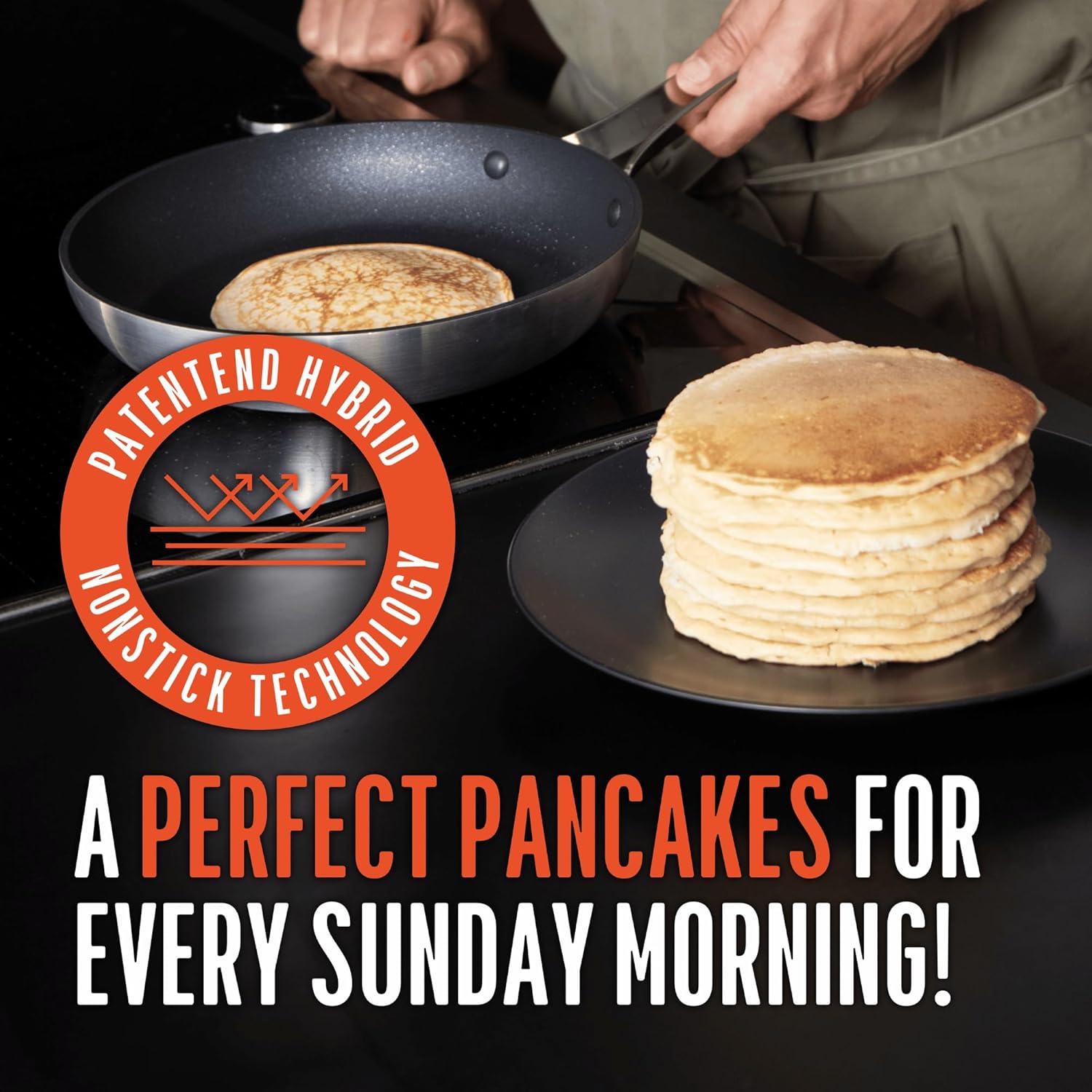 10 inch Emura Non Stick Frying Pan | Professional Aluminum Cookware with Nonstick Coating | Scratch Resistant Skillet for All Stovetops, Induction & Oven Safe