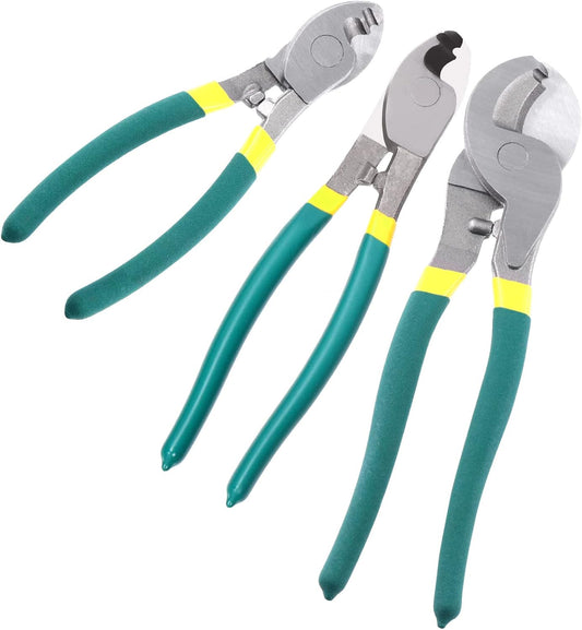 10 Inch Heavy Duty Stainless Steel Cable Cutters for Aluminum, Copper, Wire - High Leverage Wire Rope Cutter - Swpeet Wire Cutter for Communications Cable - 1PCS