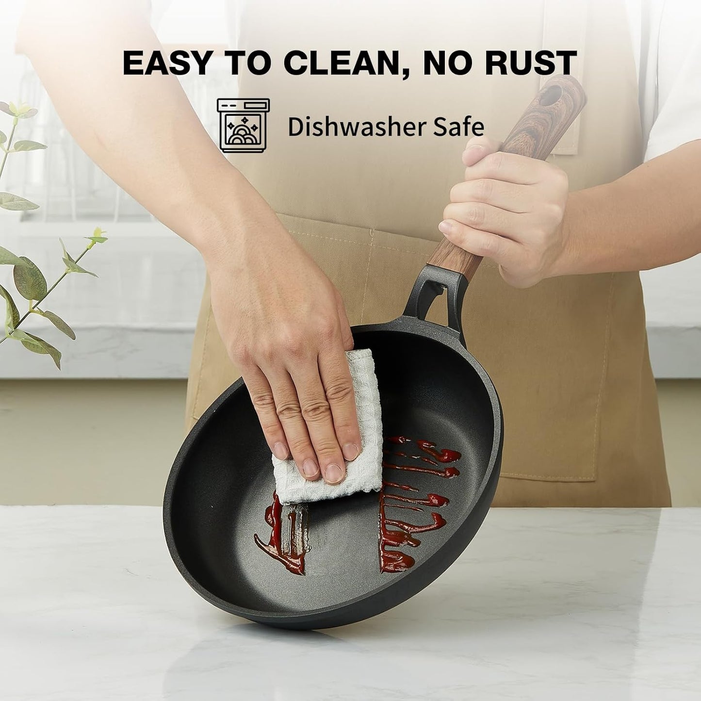 10 Inch Nonstick Frying Pan for All Stovetops - PFOA Free Skillet Omelette Cookware