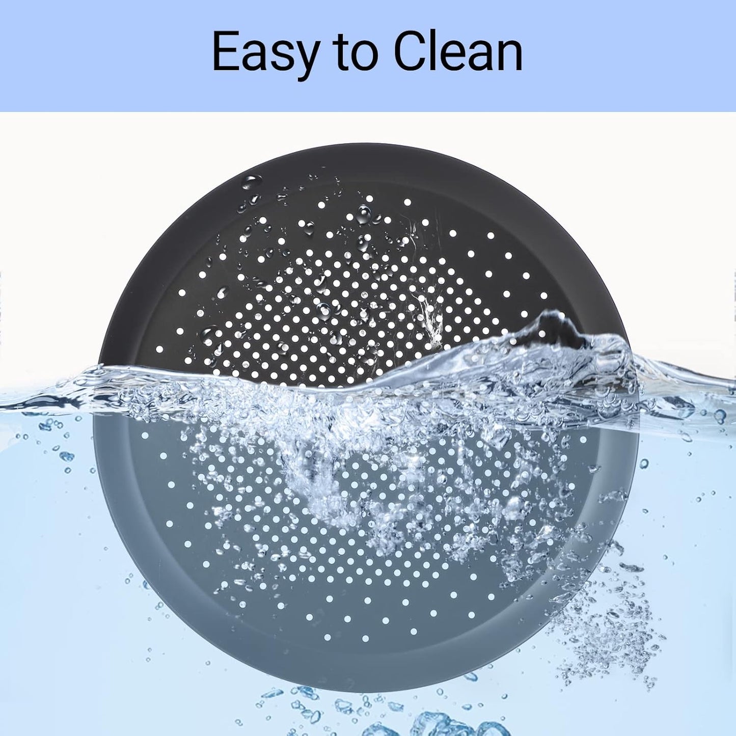 10 Inch Perforated Pizza Pan with Holes - Aluminum Alloy Round Vented Pizza Crisper Pan for Oven - Pizza Baking Tray for Home Kitchen