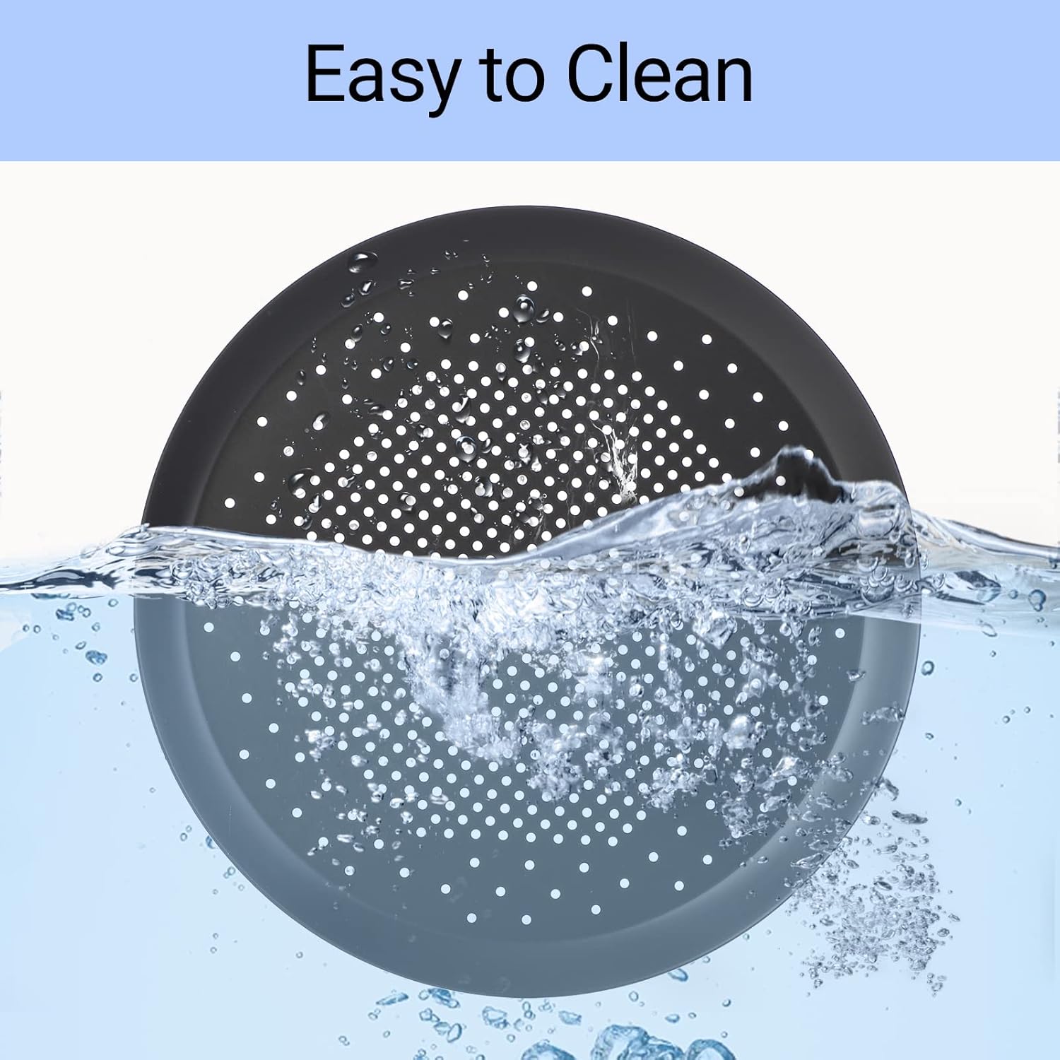 10 Inch Perforated Pizza Pan with Holes - Aluminum Alloy Round Vented Pizza Crisper Pan for Oven - Pizza Baking Tray for Home Kitchen