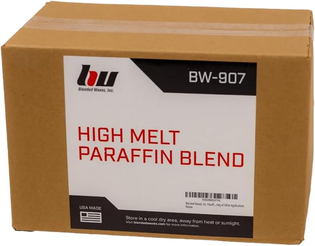 10 lb Pack of Easy-to-Use Paraffin Wax Pastilles for Candle Making with 160F Melt Point